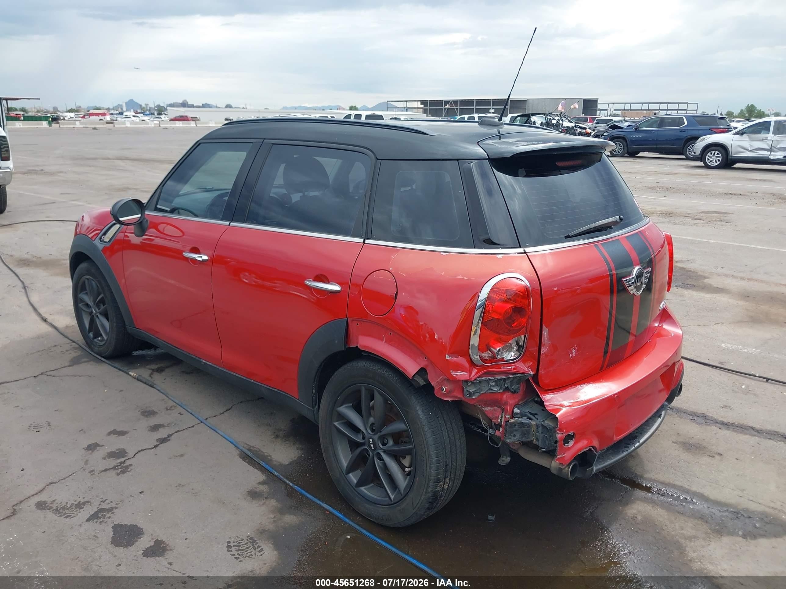 2013 Mini Countryman Cooper S Red vin: WMWZC3C56DWP21544