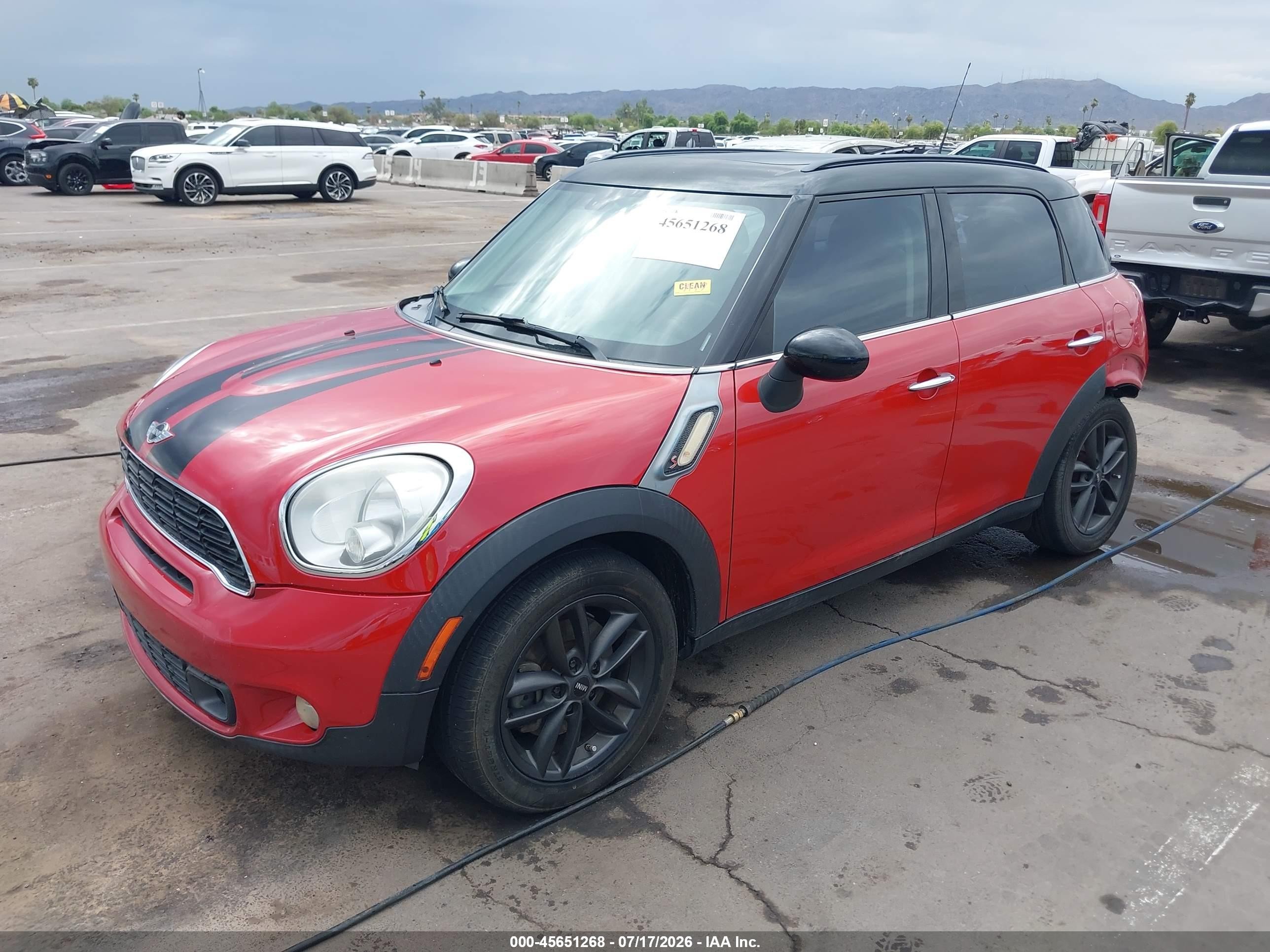 2013 Mini Countryman Cooper S Red vin: WMWZC3C56DWP21544