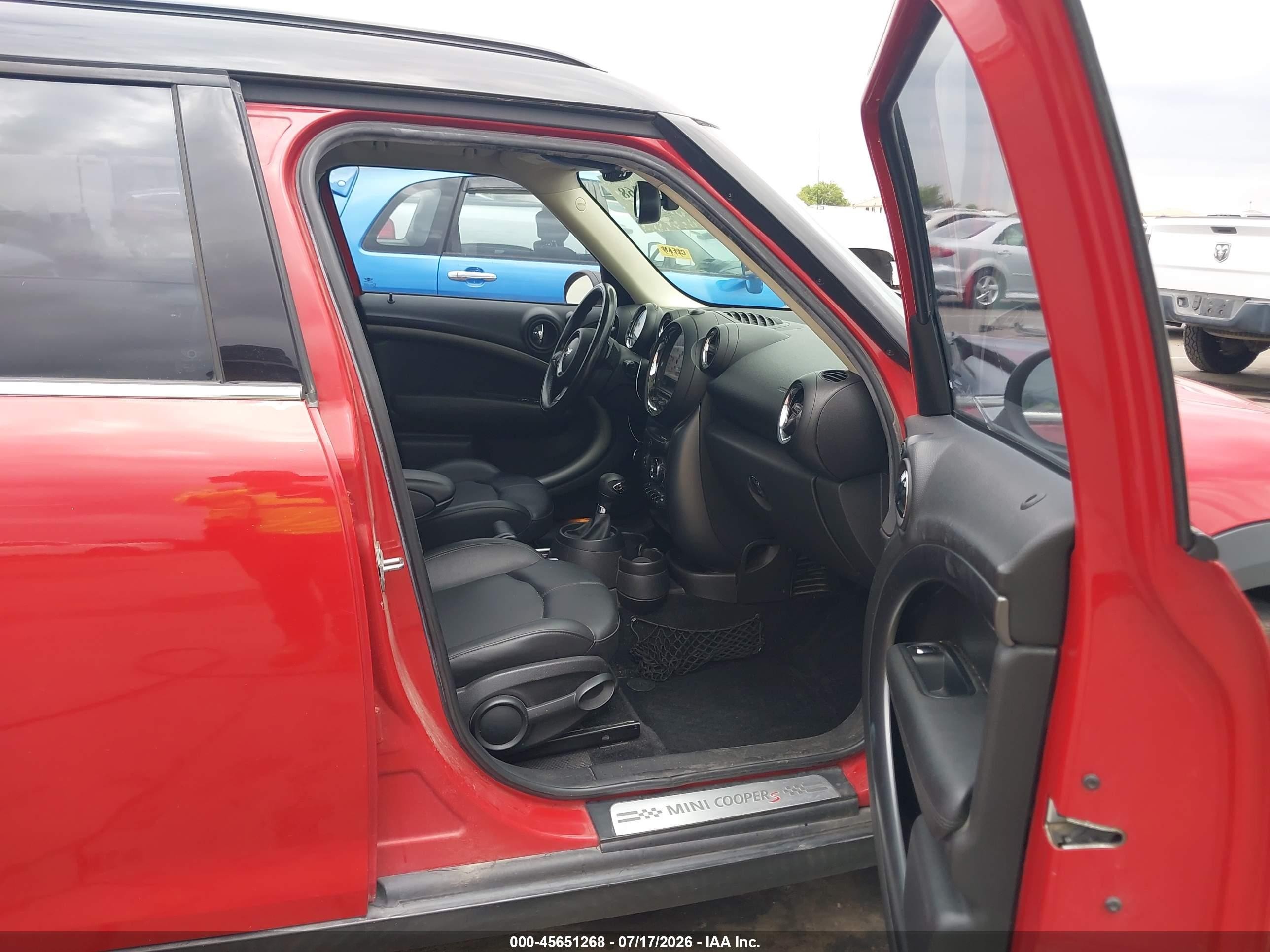 2013 Mini Countryman Cooper S Red vin: WMWZC3C56DWP21544