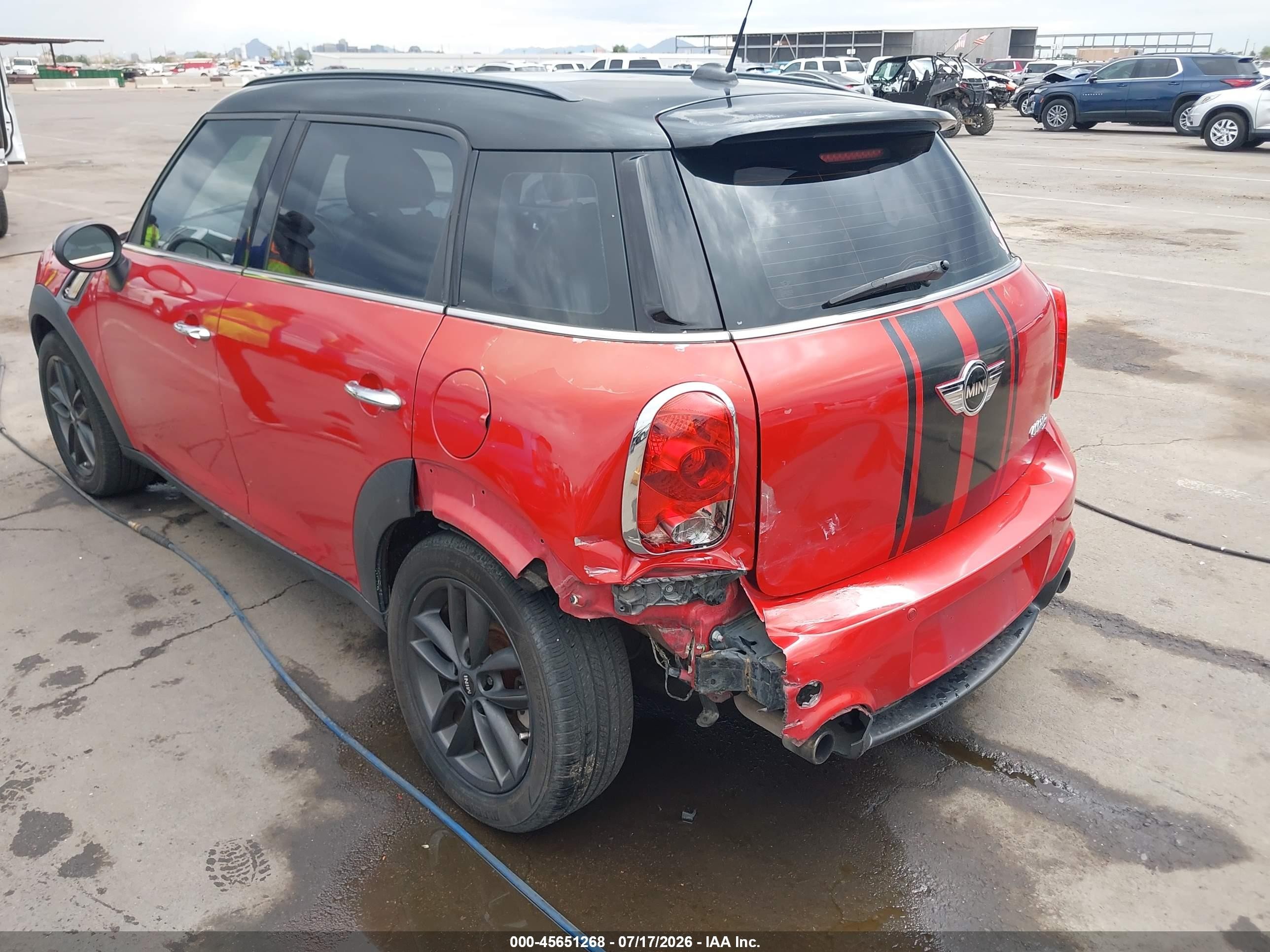 2013 Mini Countryman Cooper S Red vin: WMWZC3C56DWP21544