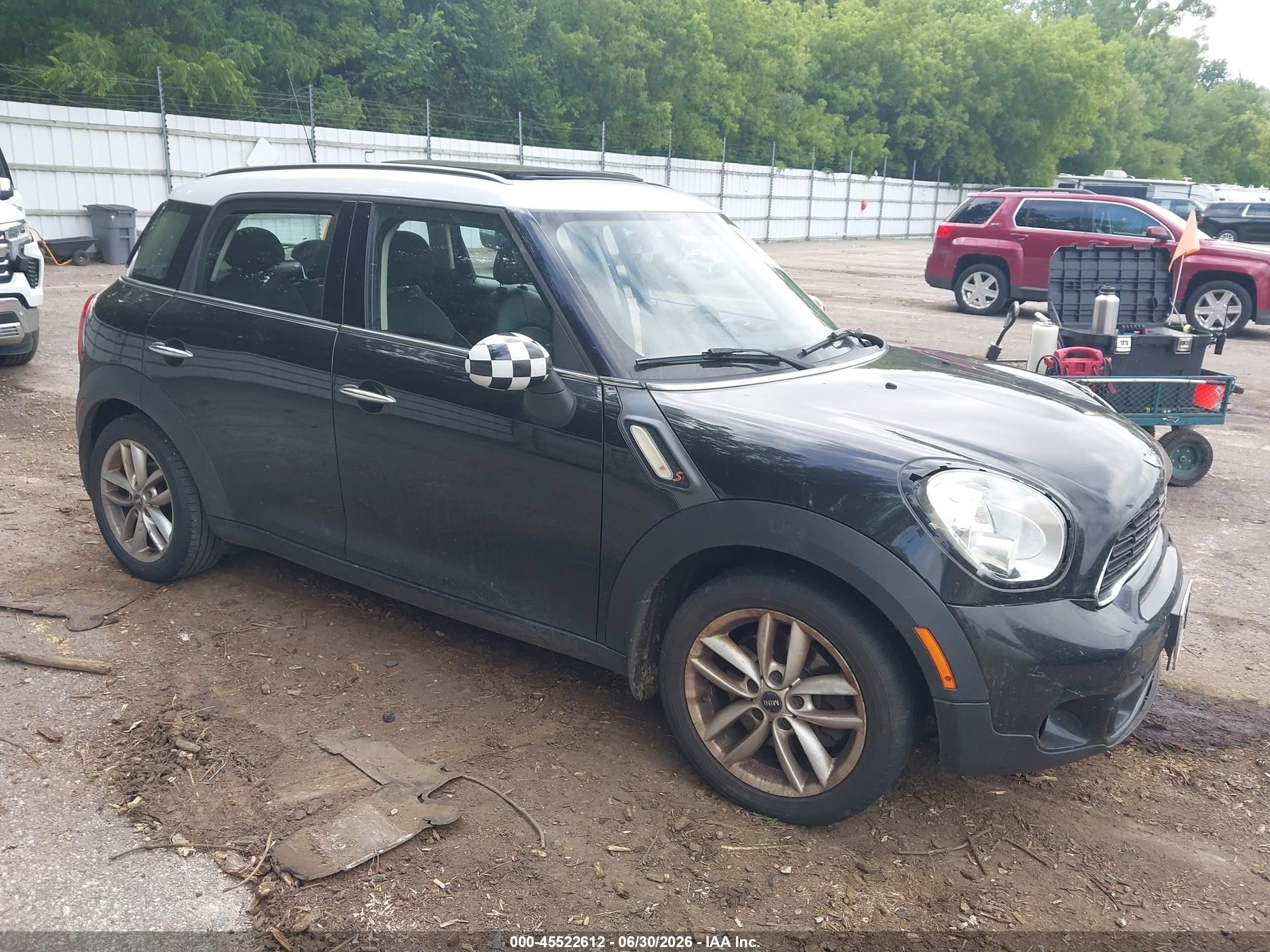 2013 Mini Countryman Cooper S Black vin: WMWZC3C56DWP23939