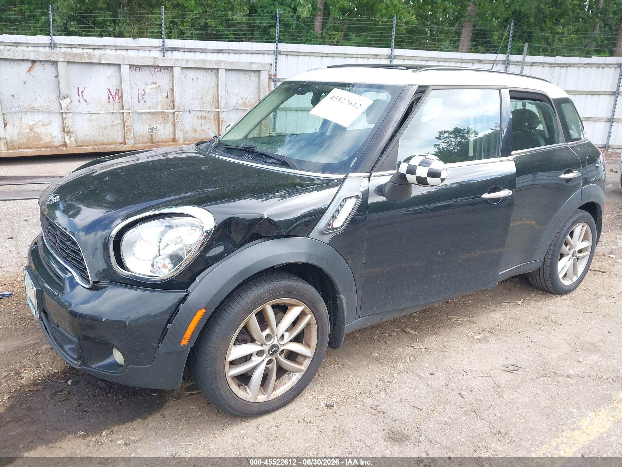 2013 Mini Countryman Cooper S Black vin: WMWZC3C56DWP23939