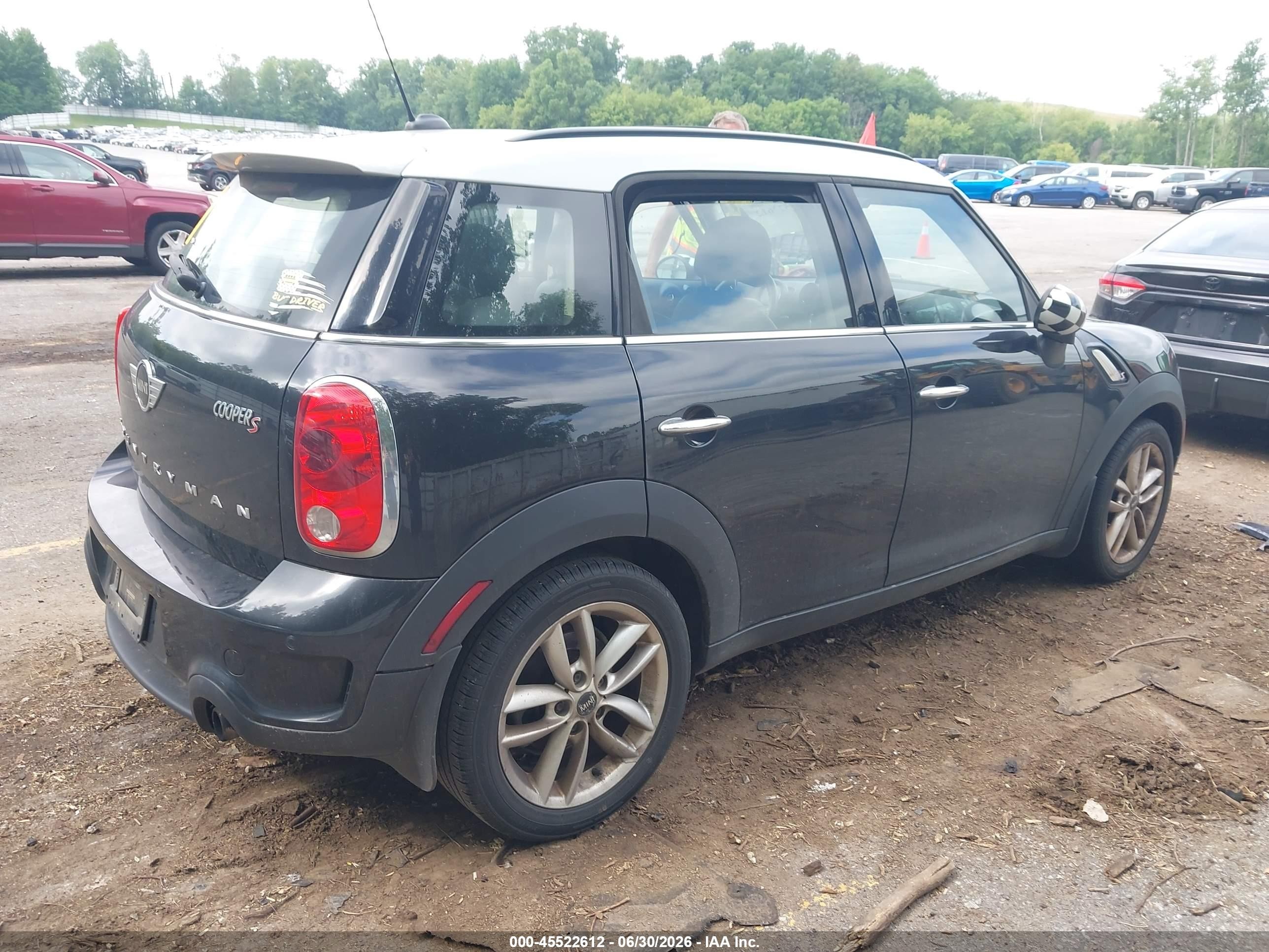 2013 Mini Countryman Cooper S Black vin: WMWZC3C56DWP23939