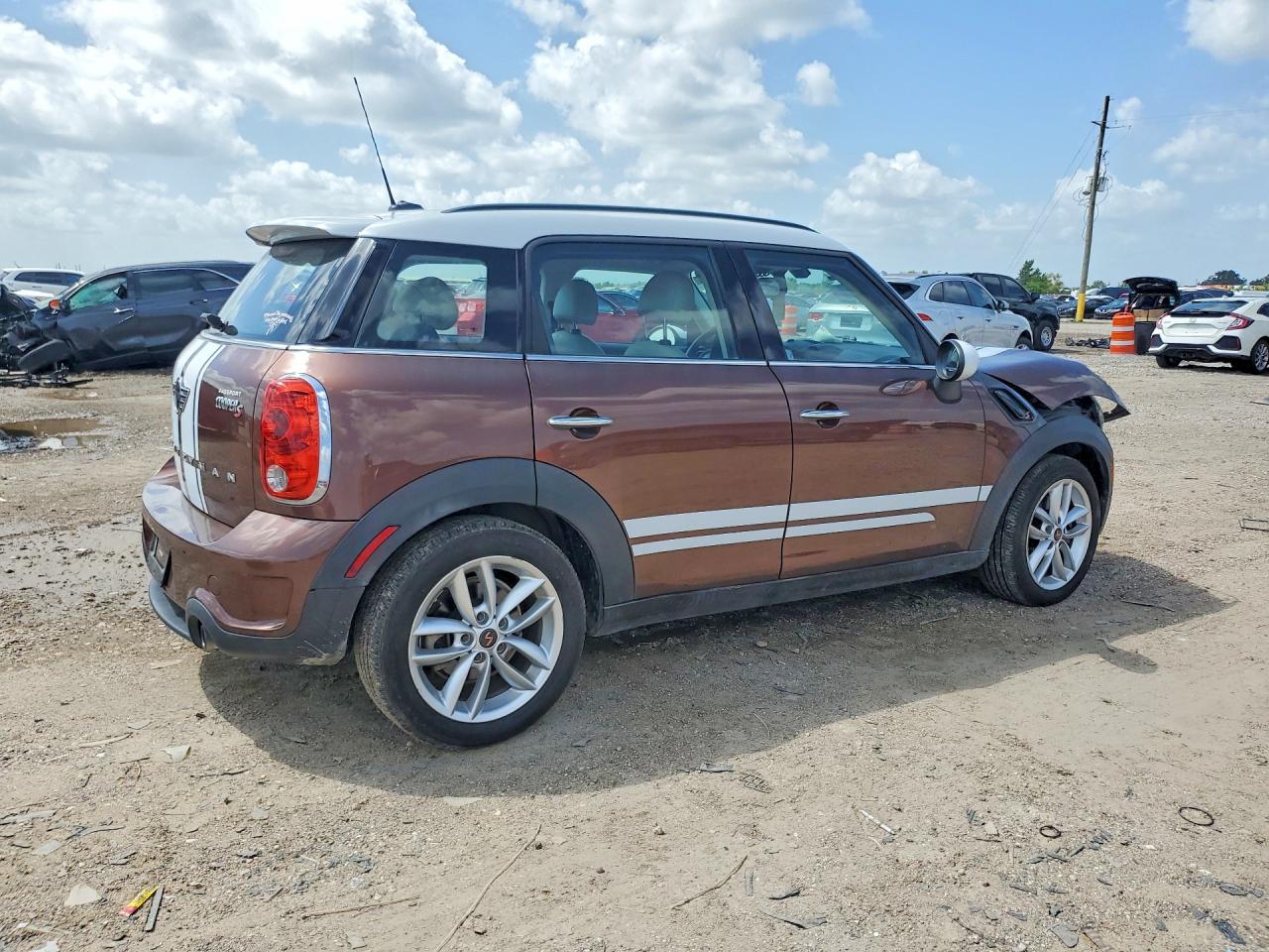 2013 Mini Cooper S Countryman Brown vin: WMWZC3C56DWP24640