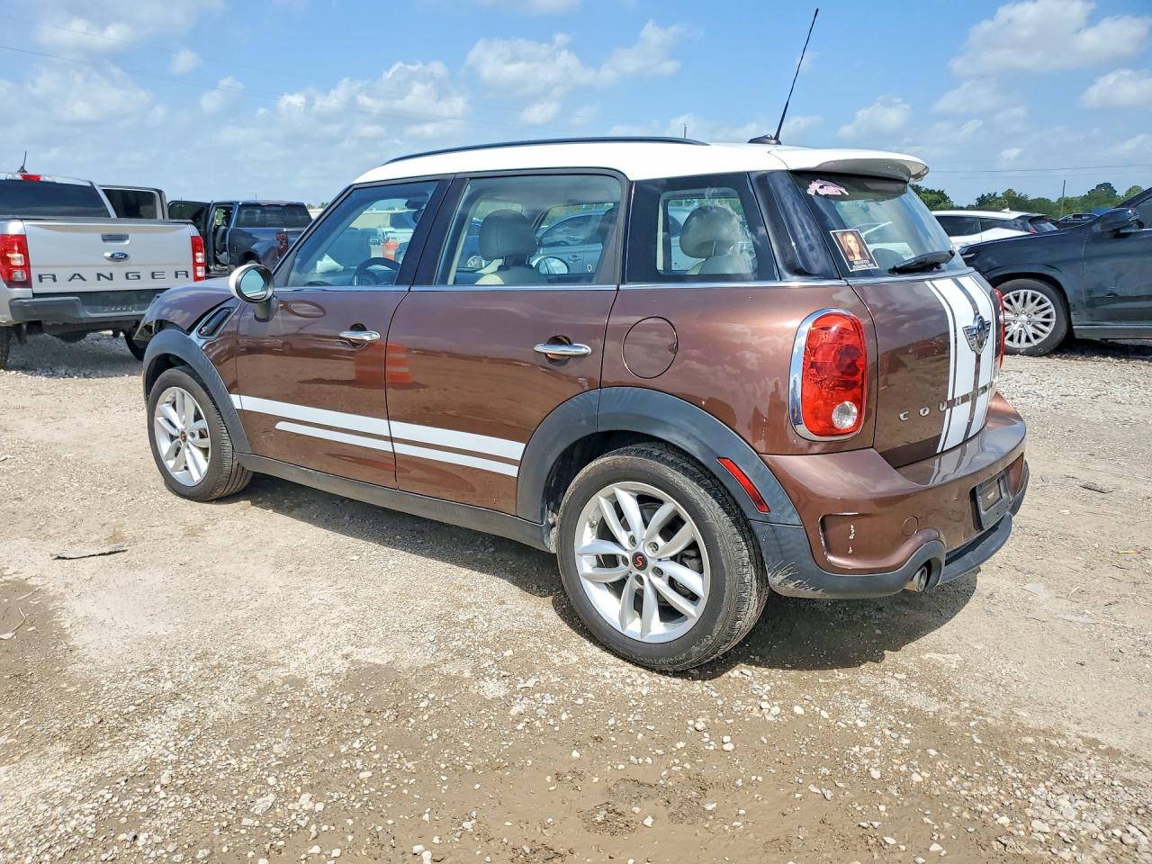 2013 Mini Cooper S Countryman Brown vin: WMWZC3C56DWP24640