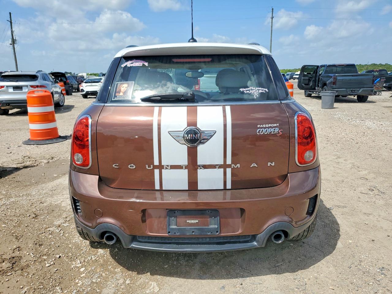 2013 Mini Cooper S Countryman Brown vin: WMWZC3C56DWP24640