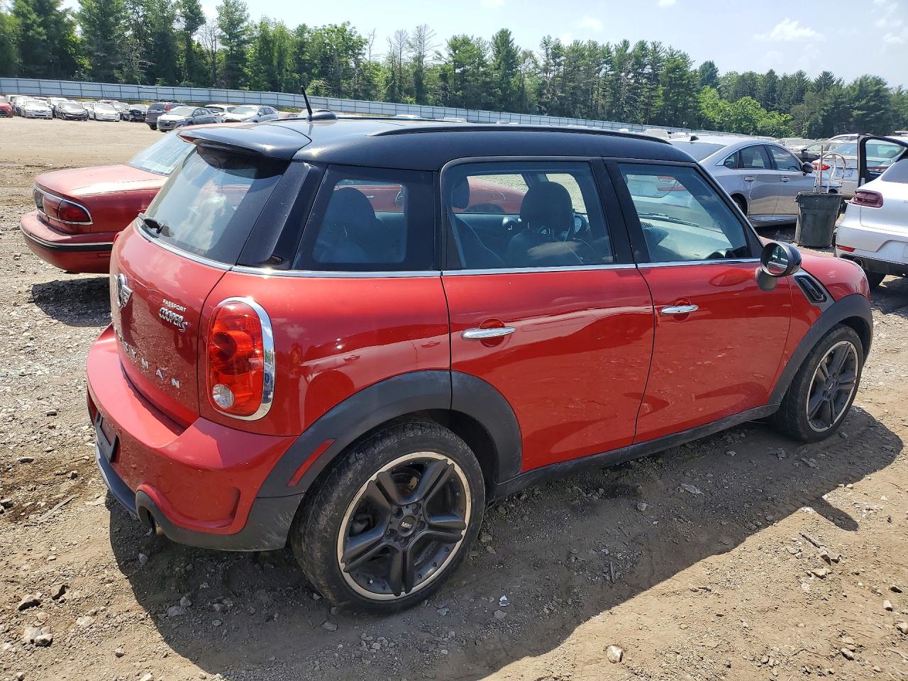 2014 Mini Cooper S Countryman Red vin: WMWZC3C56EWT00828