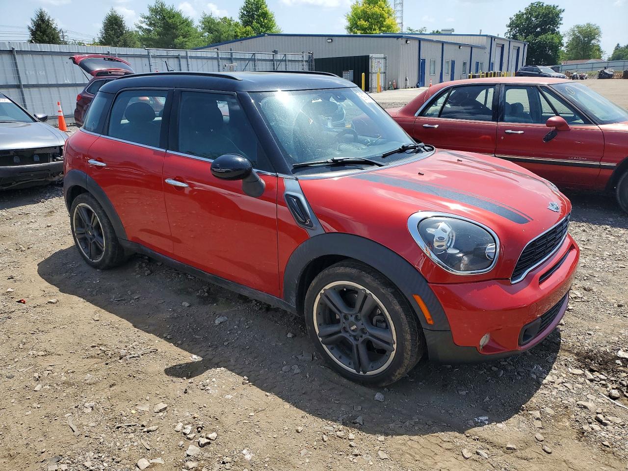 2014 Mini Cooper S Countryman Red vin: WMWZC3C56EWT00828