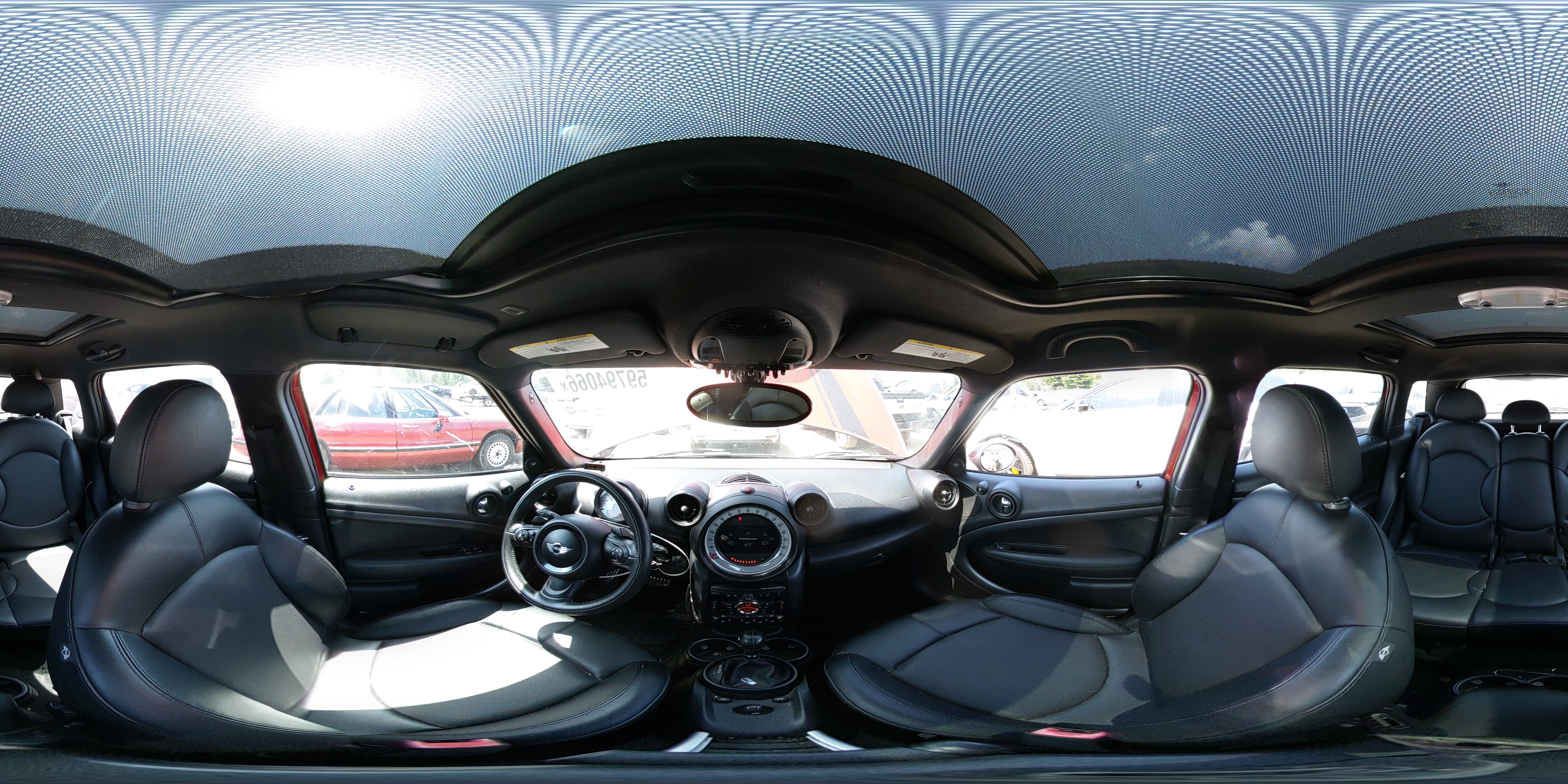 2014 Mini Cooper S Countryman Red vin: WMWZC3C56EWT00828