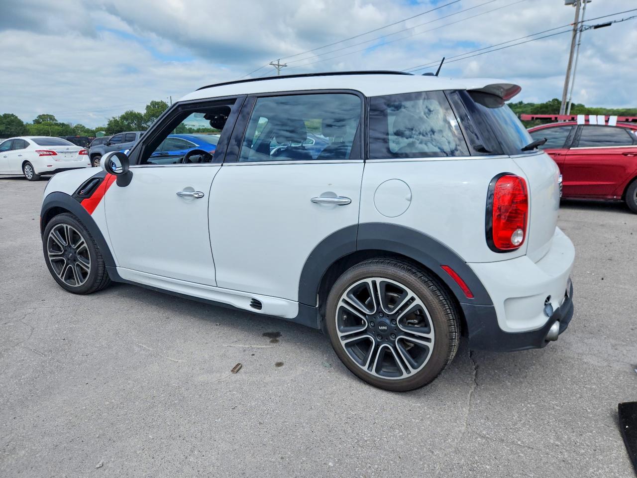 2015 Mini Cooper S Countryman White vin: WMWZC3C56FWT04685