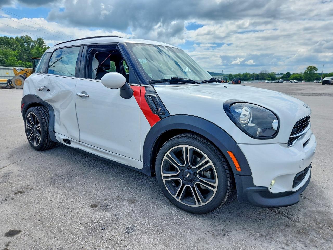 2015 Mini Cooper S Countryman White vin: WMWZC3C56FWT04685
