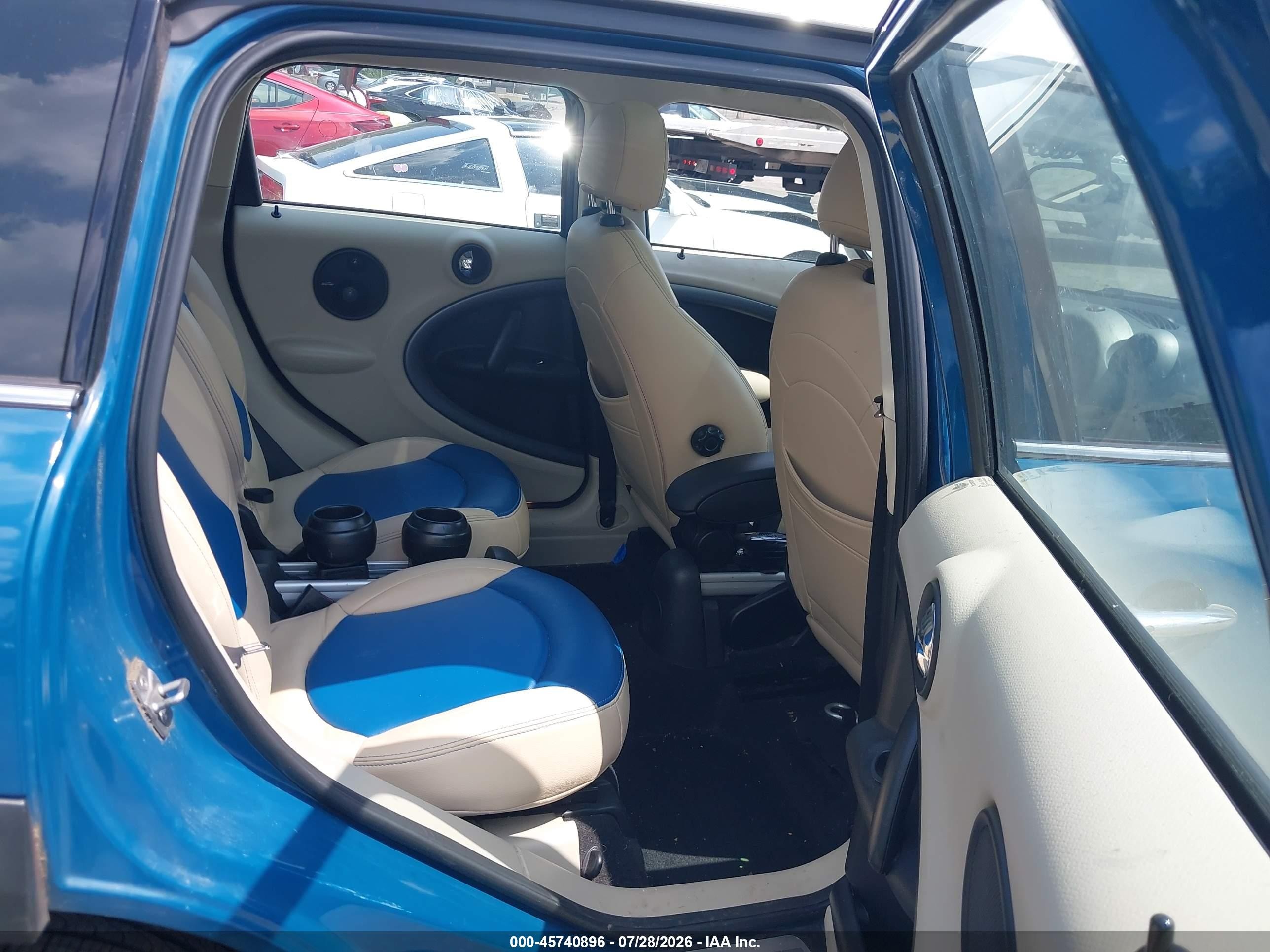2011 Mini Cooper S Countryman   Blue vin: WMWZC3C57BWL80314