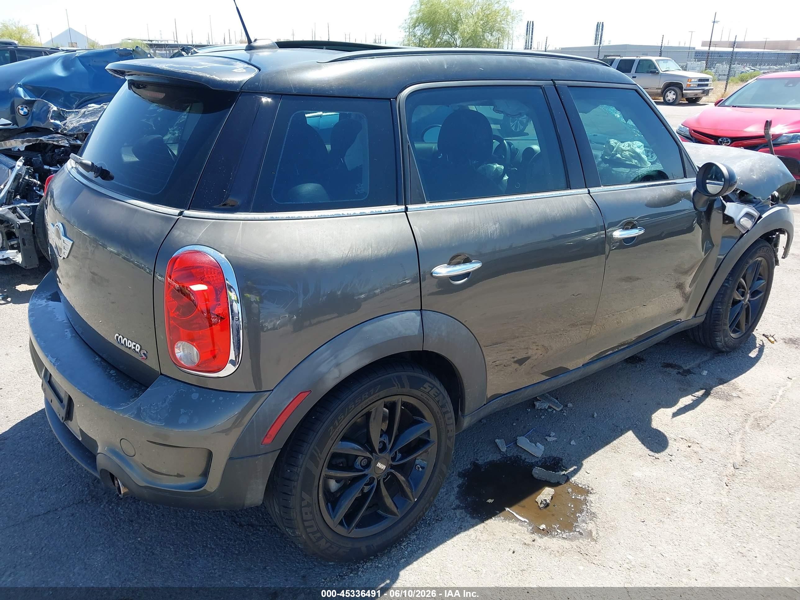 2012 Mini Cooper S Countryman   Gray vin: WMWZC3C57CWL84140