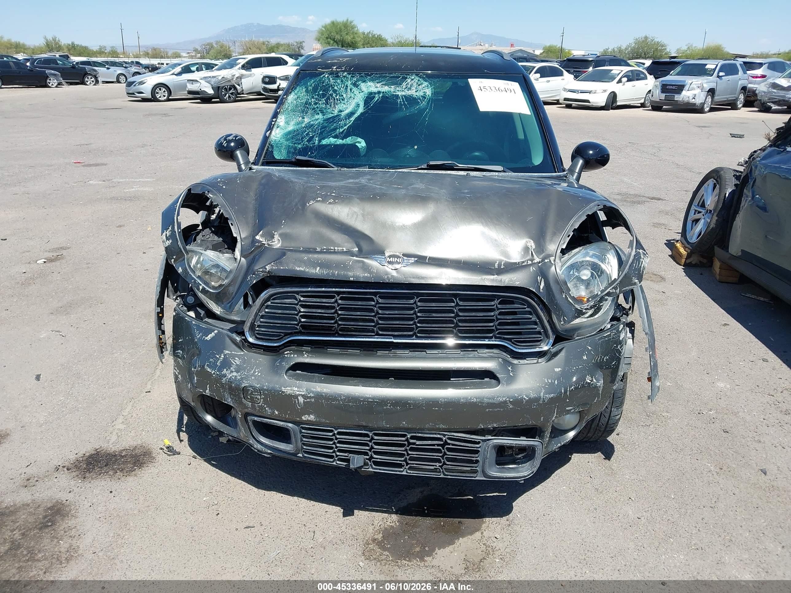 2012 Mini Cooper S Countryman   Gray vin: WMWZC3C57CWL84140
