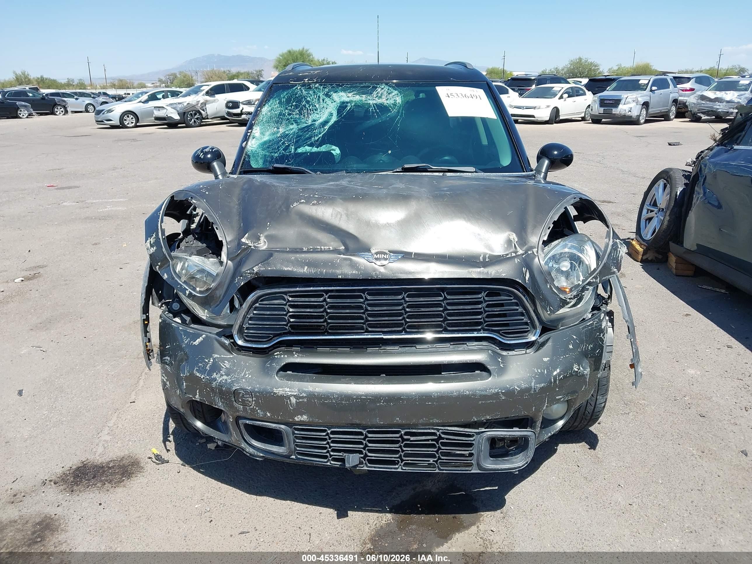 2012 Mini Cooper S Countryman   Gray vin: WMWZC3C57CWL84140