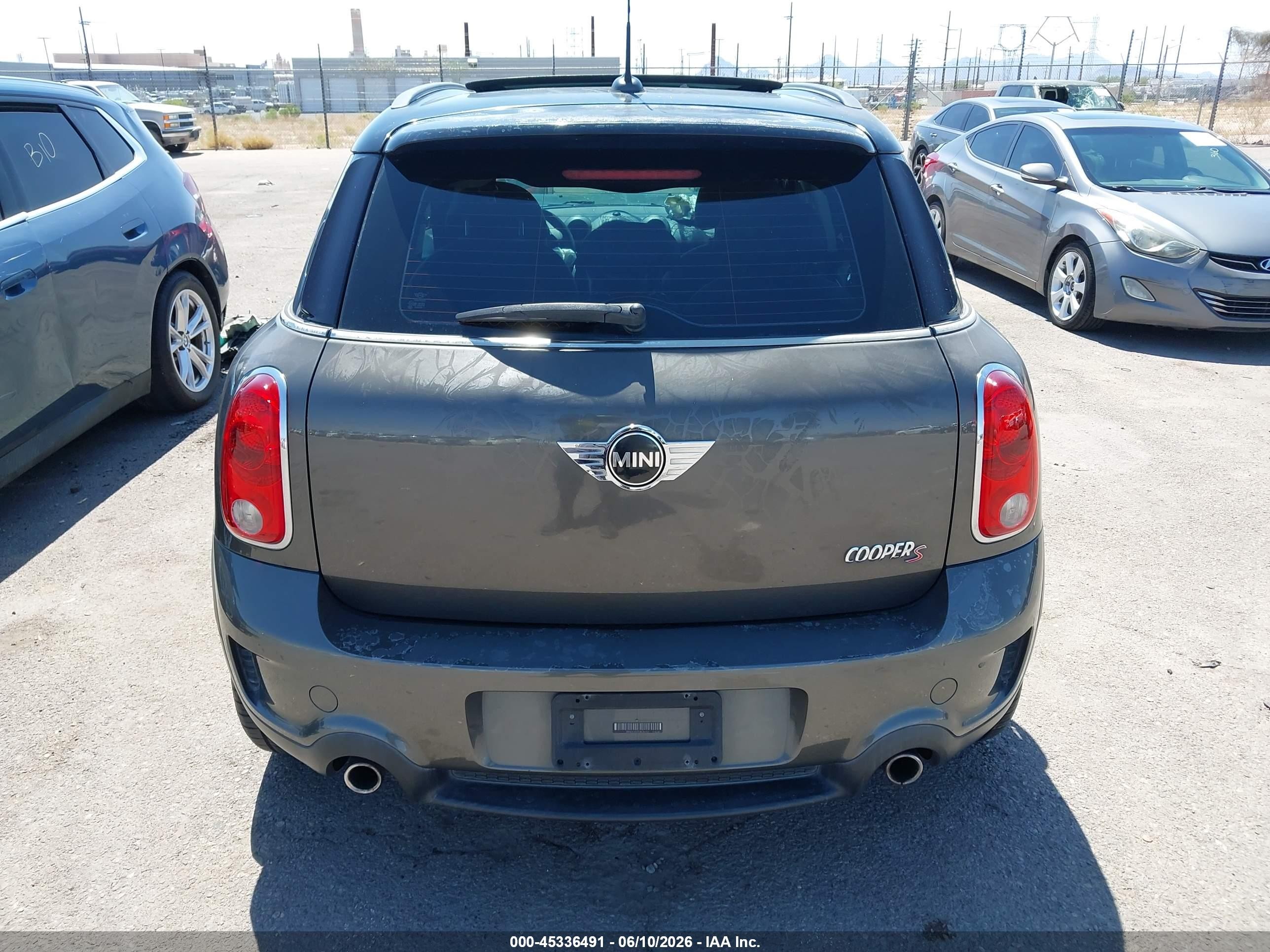 2012 Mini Cooper S Countryman   Gray vin: WMWZC3C57CWL84140