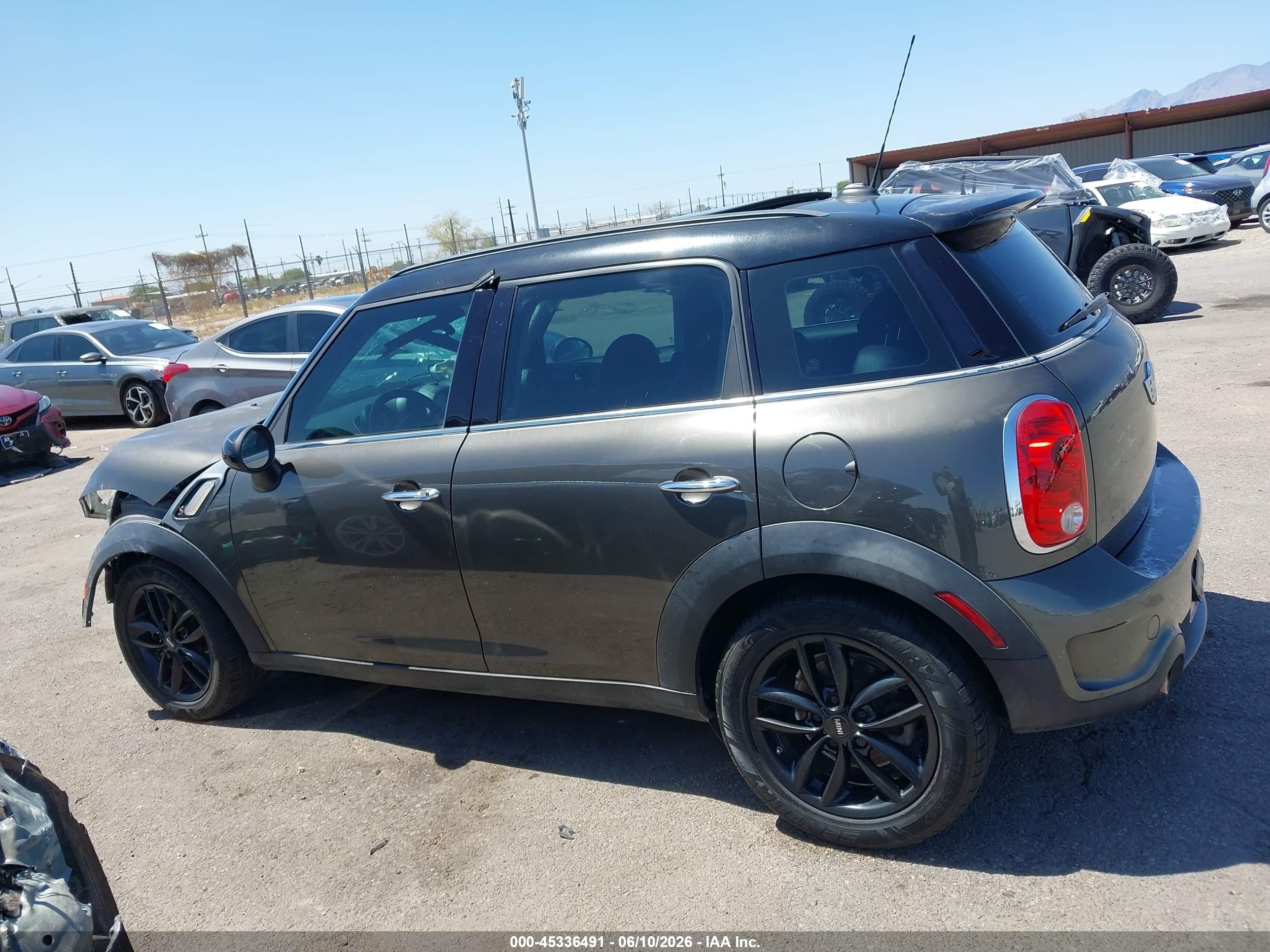 2012 Mini Cooper S Countryman   Gray vin: WMWZC3C57CWL84140