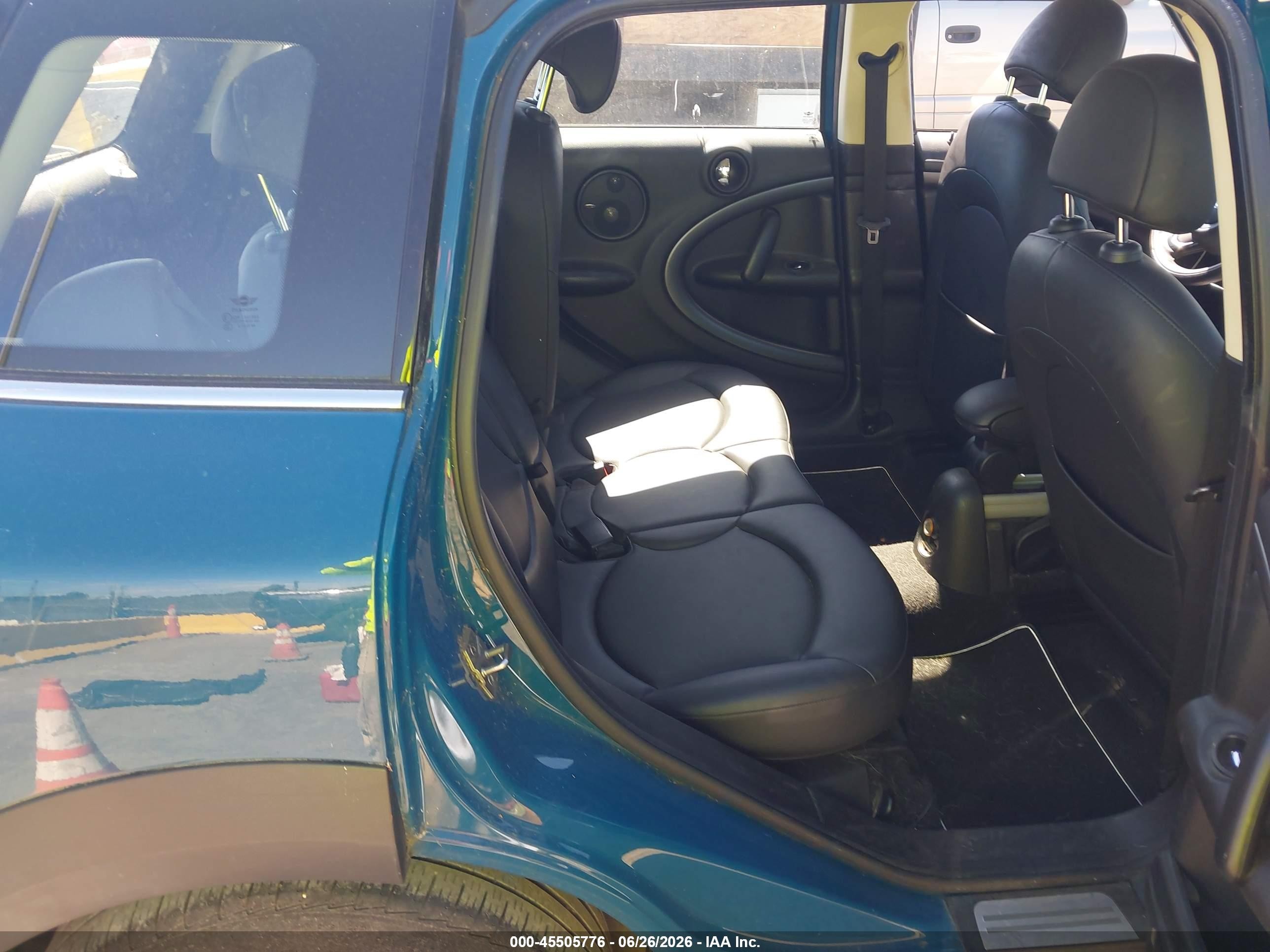 2012 Mini Cooper S Countryman   Blue vin: WMWZC3C57CWL85403