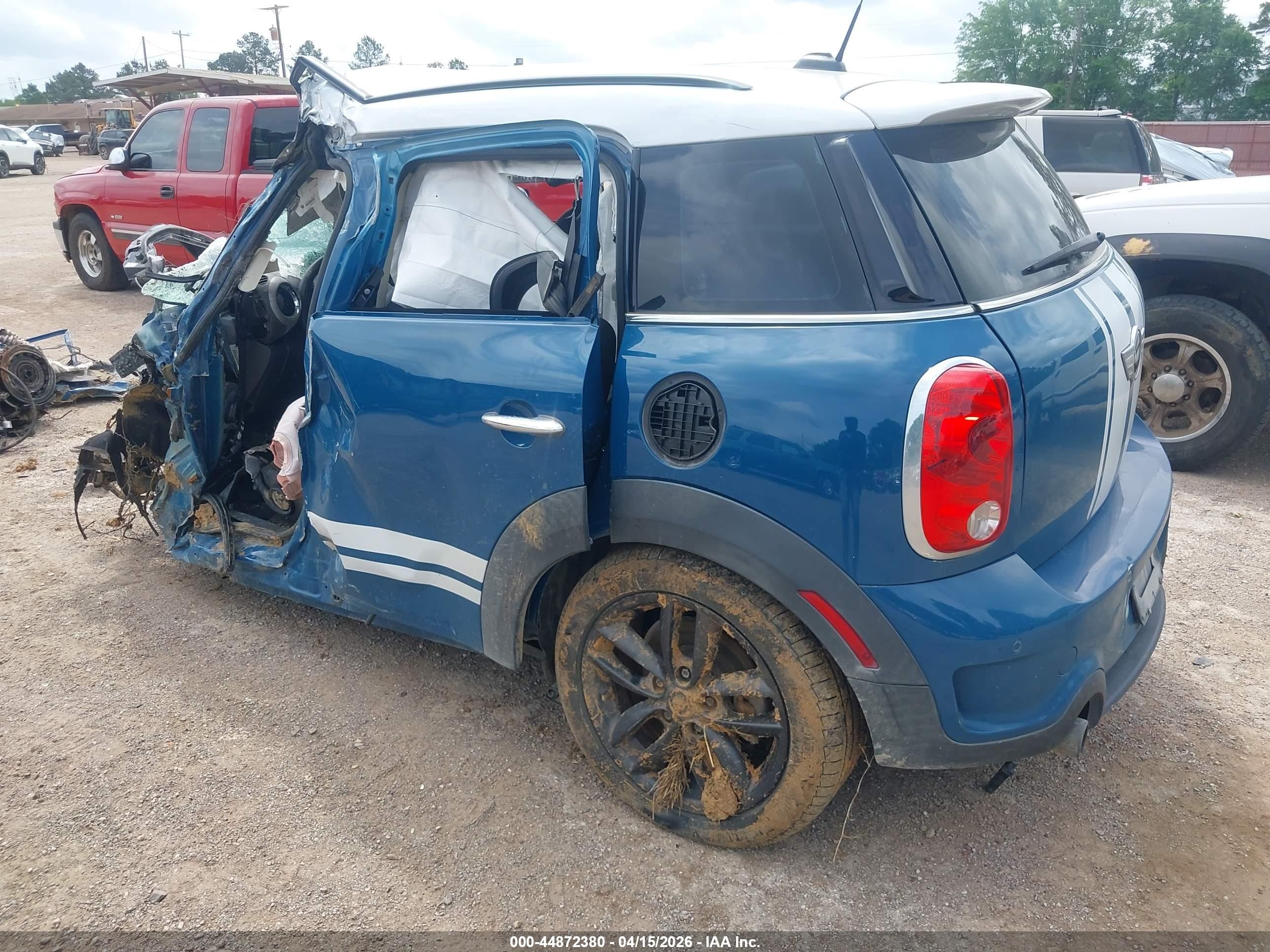 2012 Mini Cooper S Countryman Light Blue vin: WMWZC3C57CWM26290