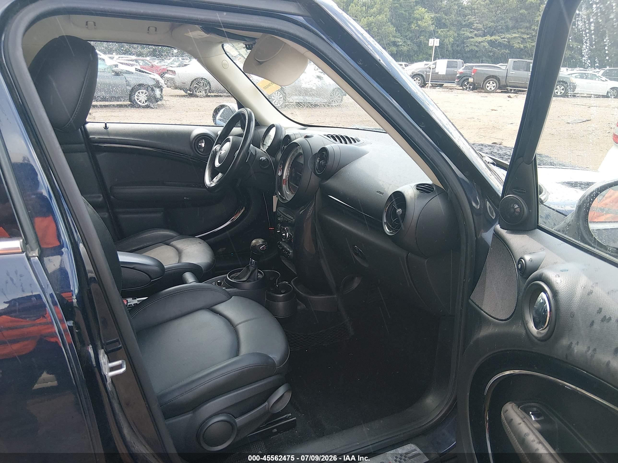 2013 Mini Countryman Cooper S Синий vin: WMWZC3C57DWP24923