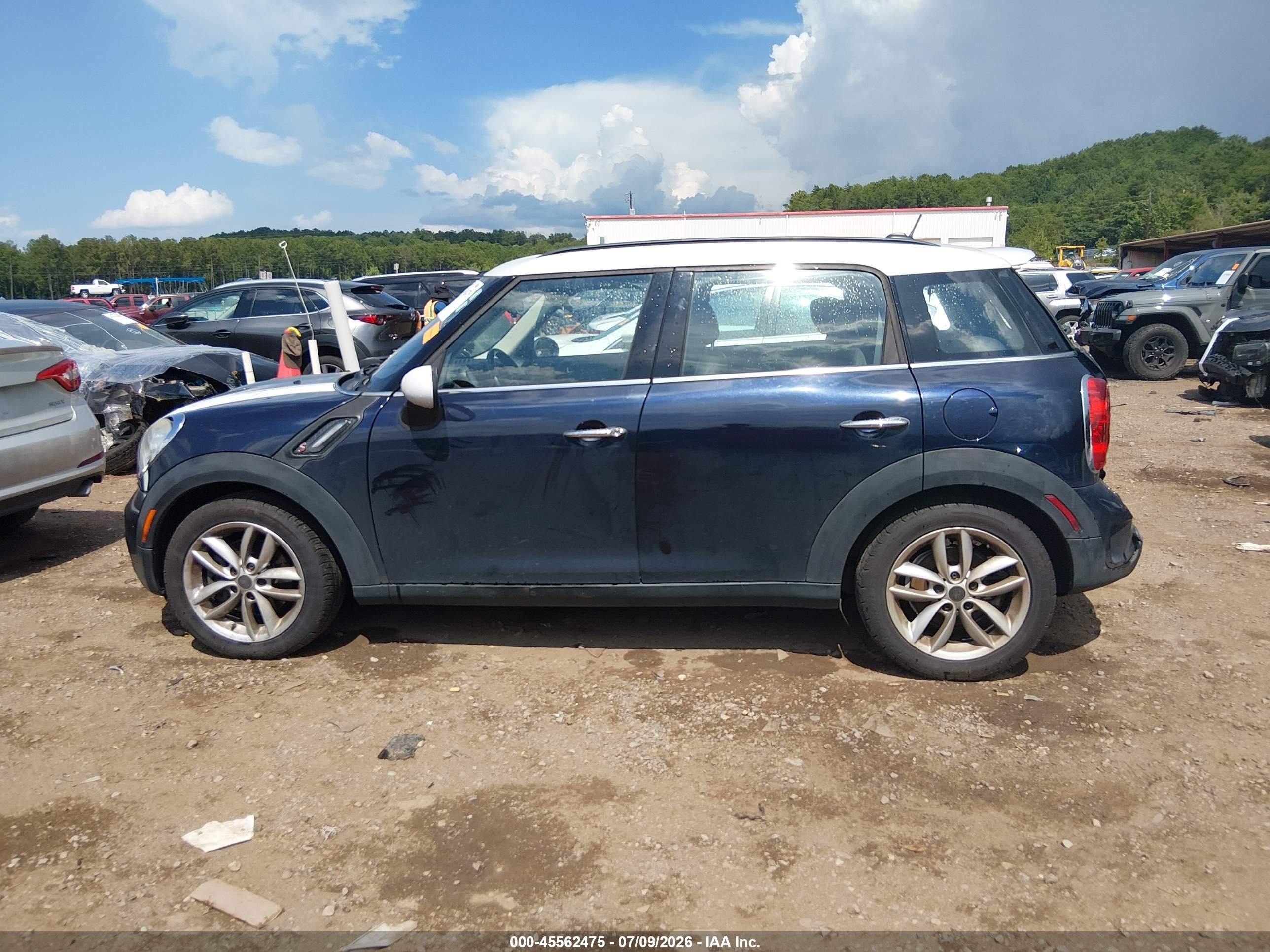 2013 Mini Countryman Cooper S Синий vin: WMWZC3C57DWP24923