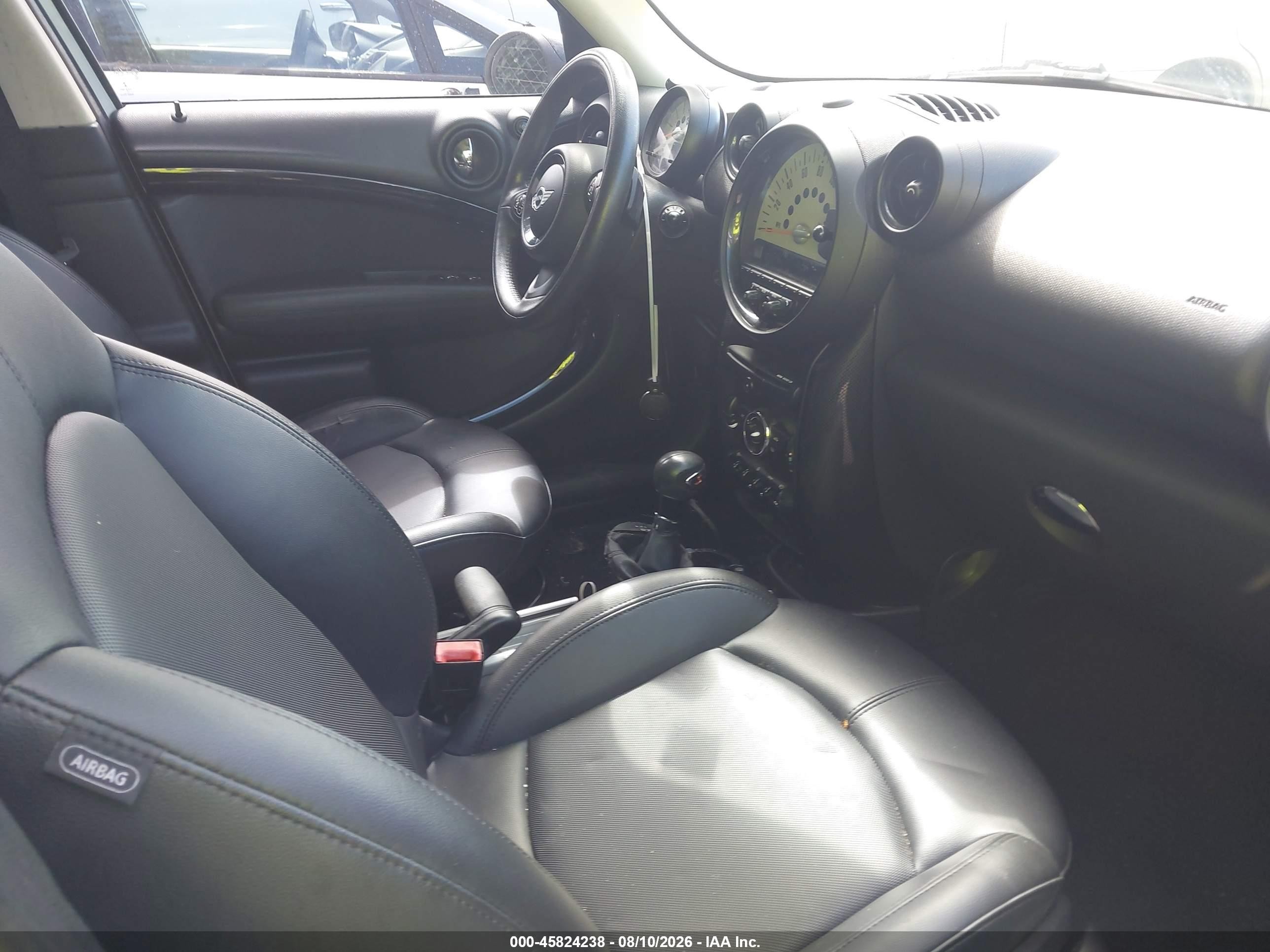 2014 Mini Countryman Cooper S White vin: WMWZC3C57EWP27029