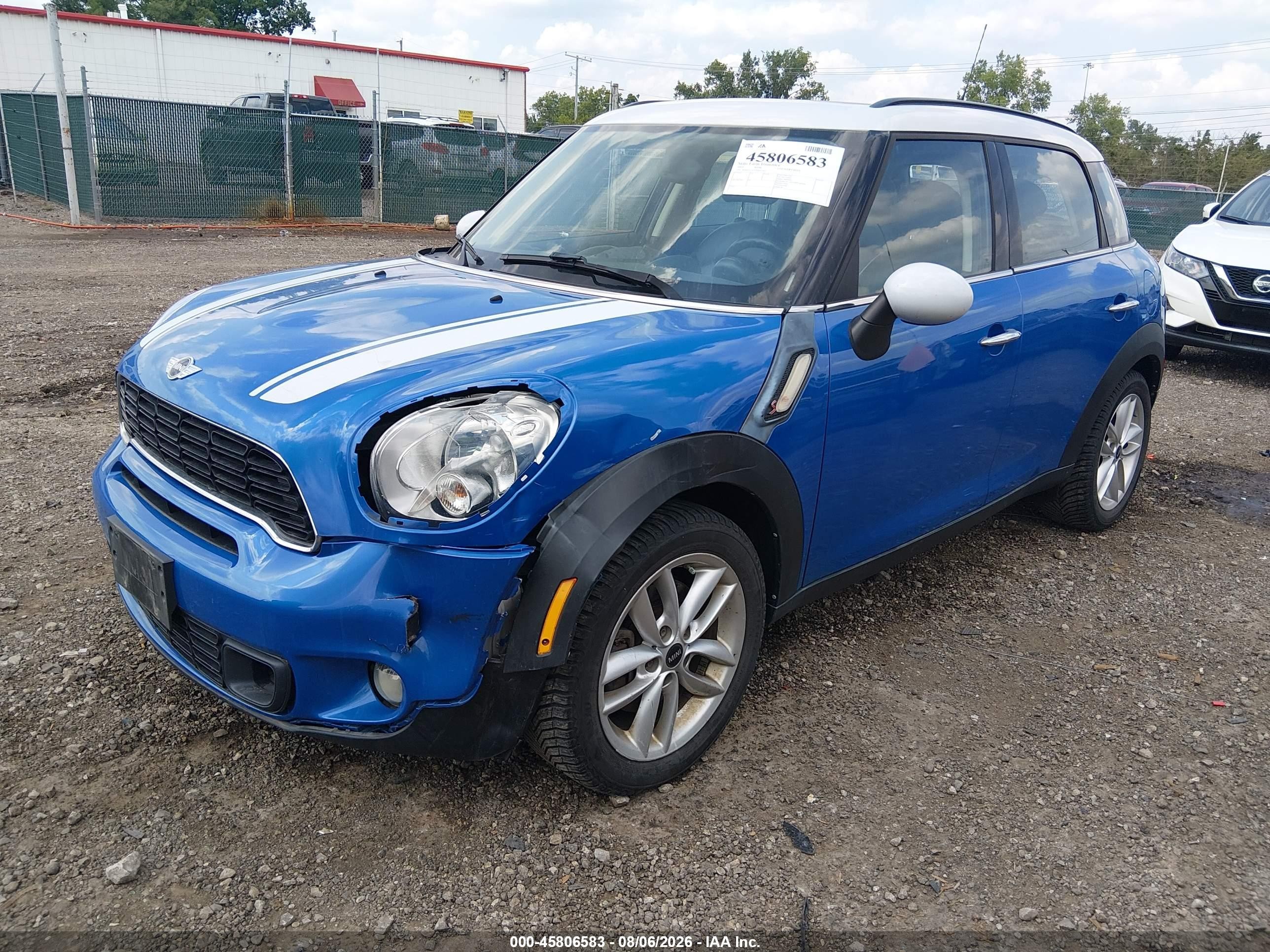 2014 Mini Countryman Cooper S Blue vin: WMWZC3C57EWP27421