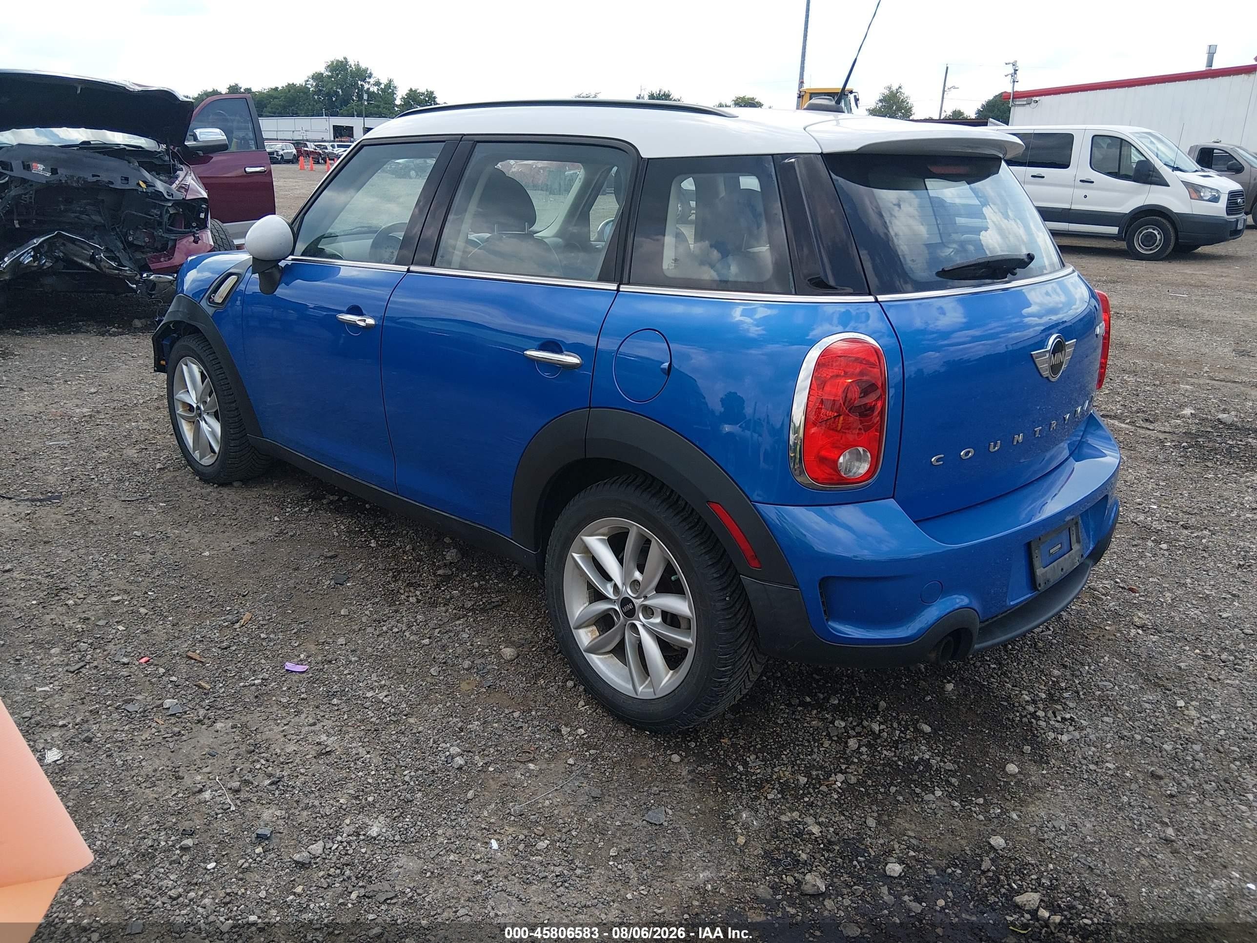 2014 Mini Countryman Cooper S Blue vin: WMWZC3C57EWP27421