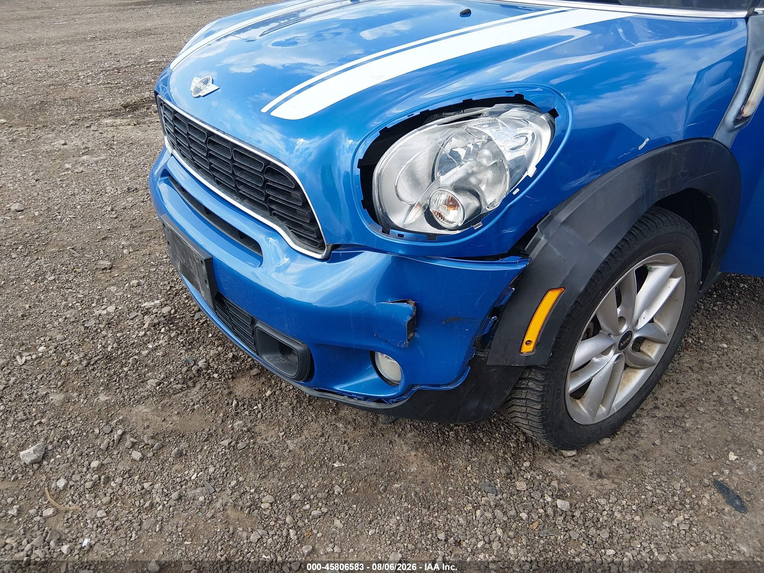 2014 Mini Countryman Cooper S Blue vin: WMWZC3C57EWP27421