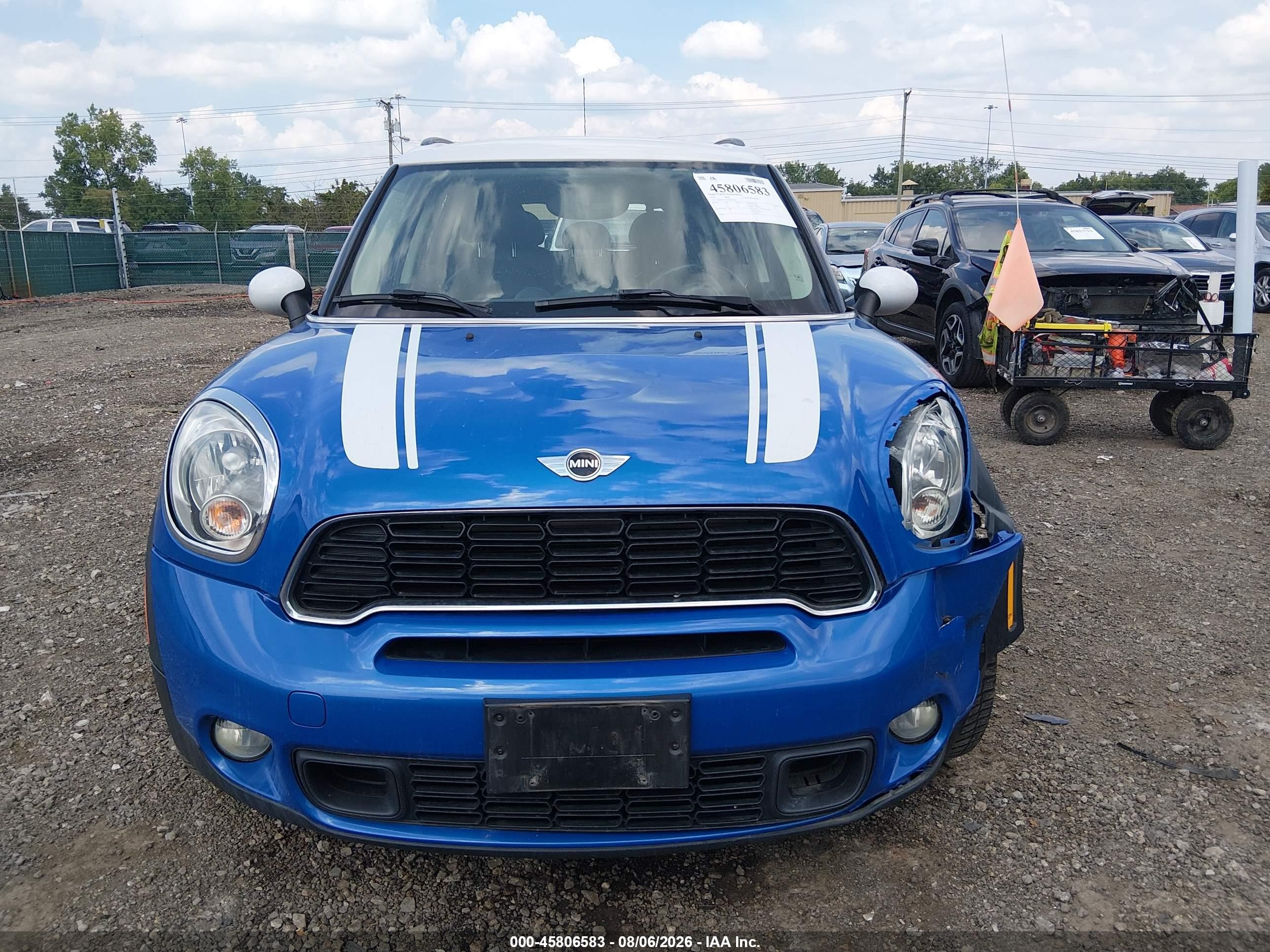 2014 Mini Countryman Cooper S Blue vin: WMWZC3C57EWP27421