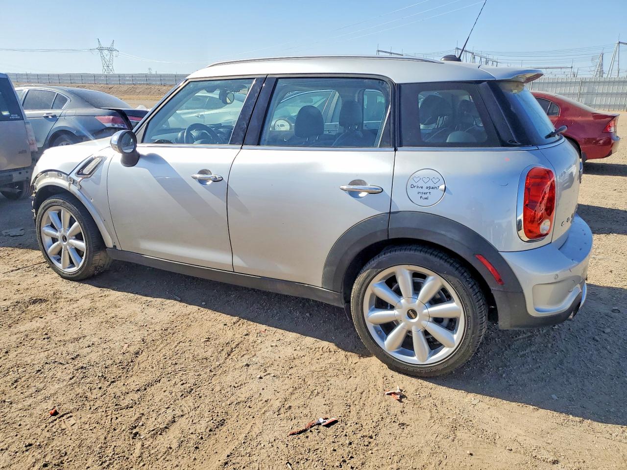 2014 Mini Cooper S Countryman Silver vin: WMWZC3C57EWP28570
