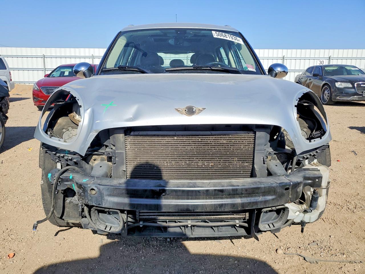 2014 Mini Cooper S Countryman Silver vin: WMWZC3C57EWP28570