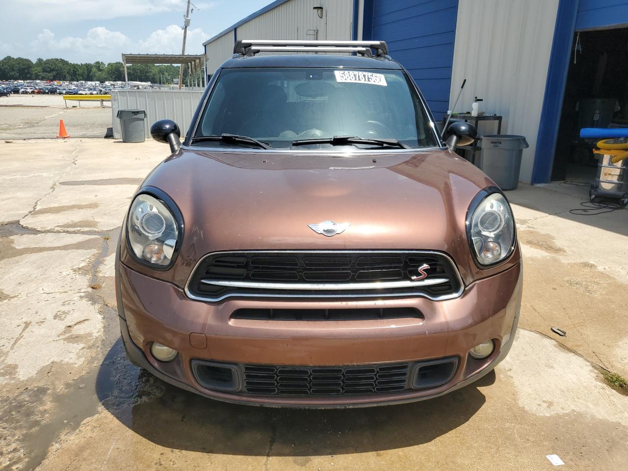 2015 Mini Cooper S Countryman Brown vin: WMWZC3C57FWT01679 Damage: Hood, Chipped, 3