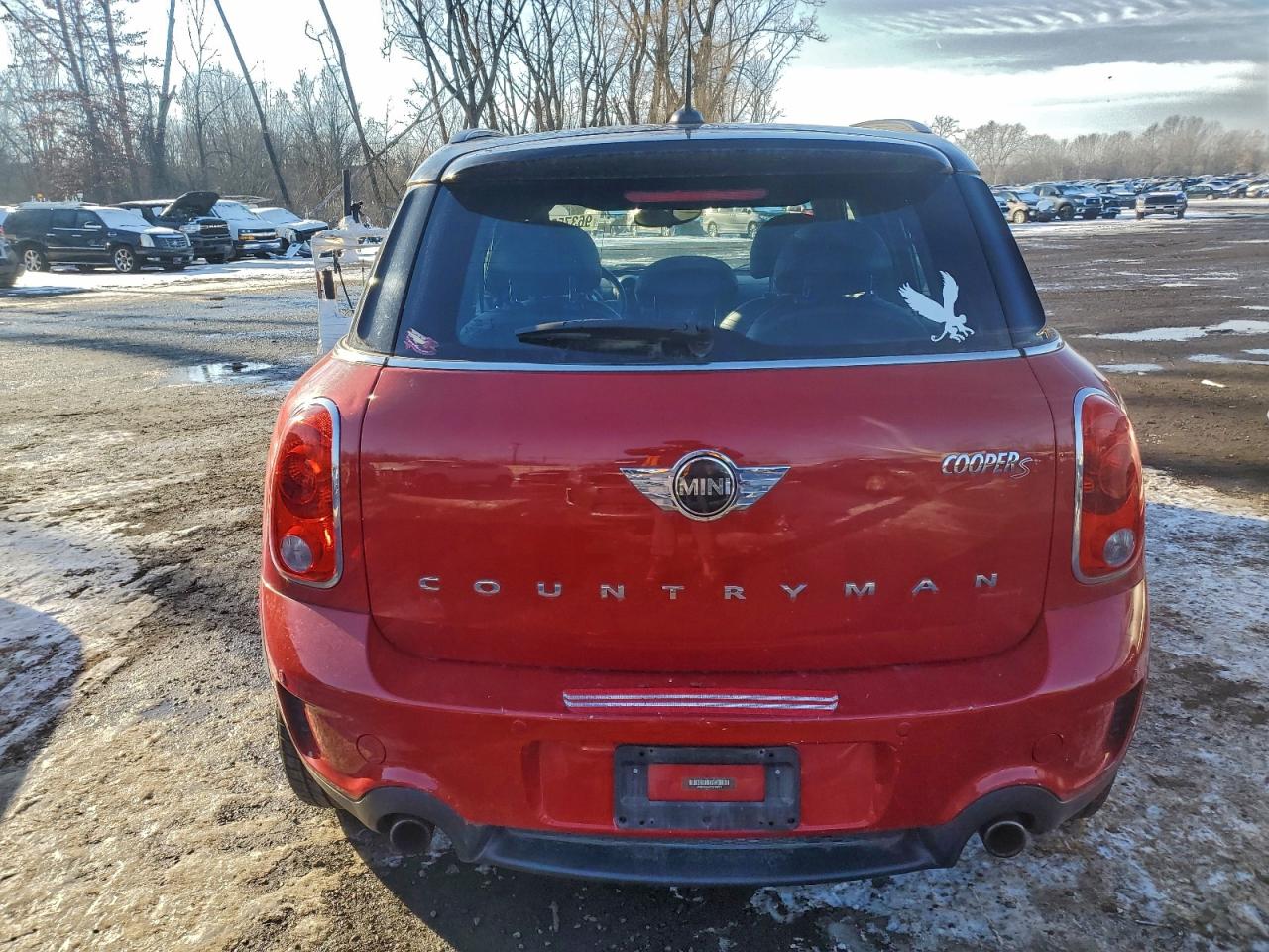 2015 Mini Cooper S Countryman Red vin: WMWZC3C57FWT03643