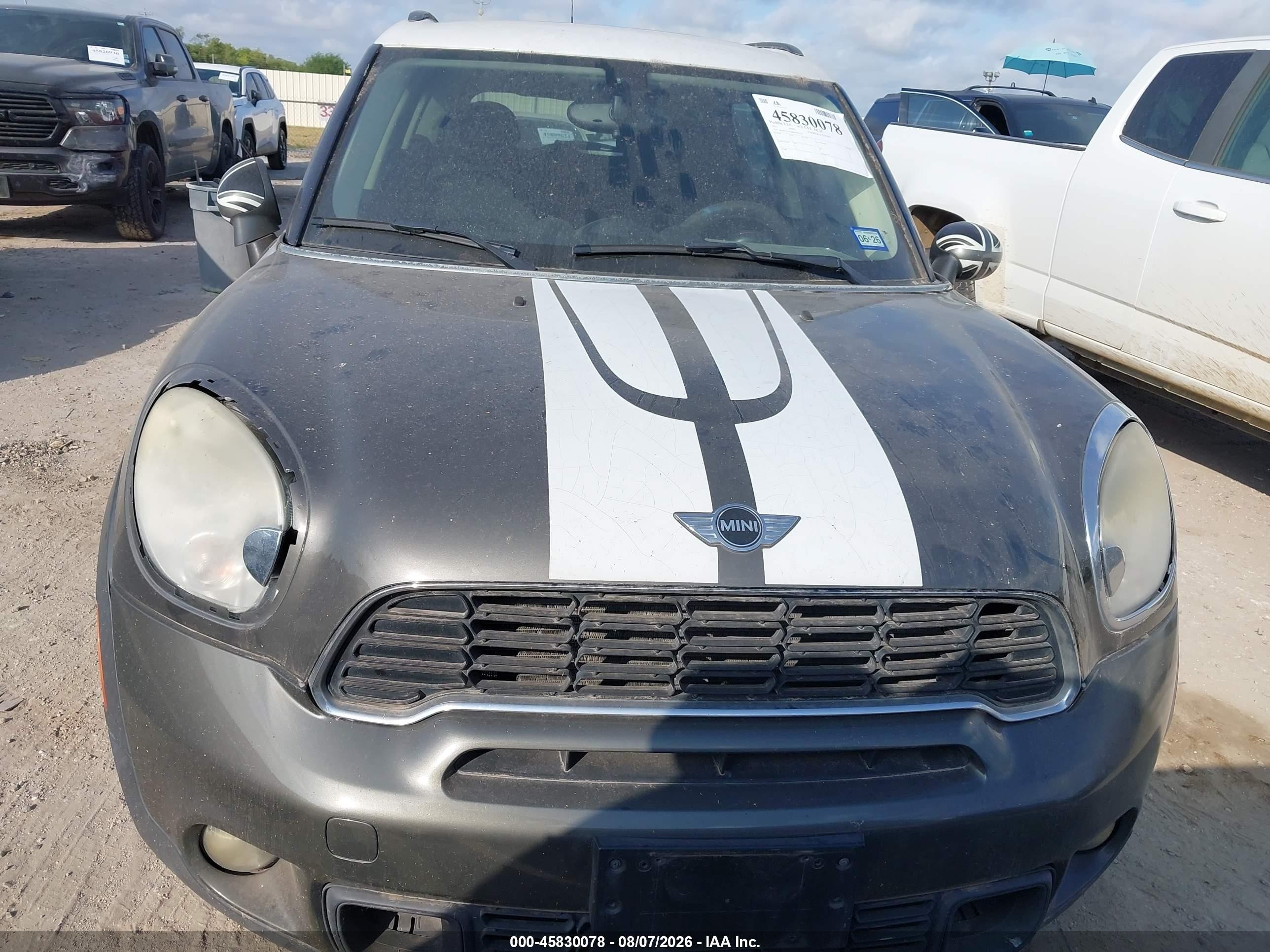 2011 Mini Cooper S Countryman   Gray vin: WMWZC3C58BWH97749