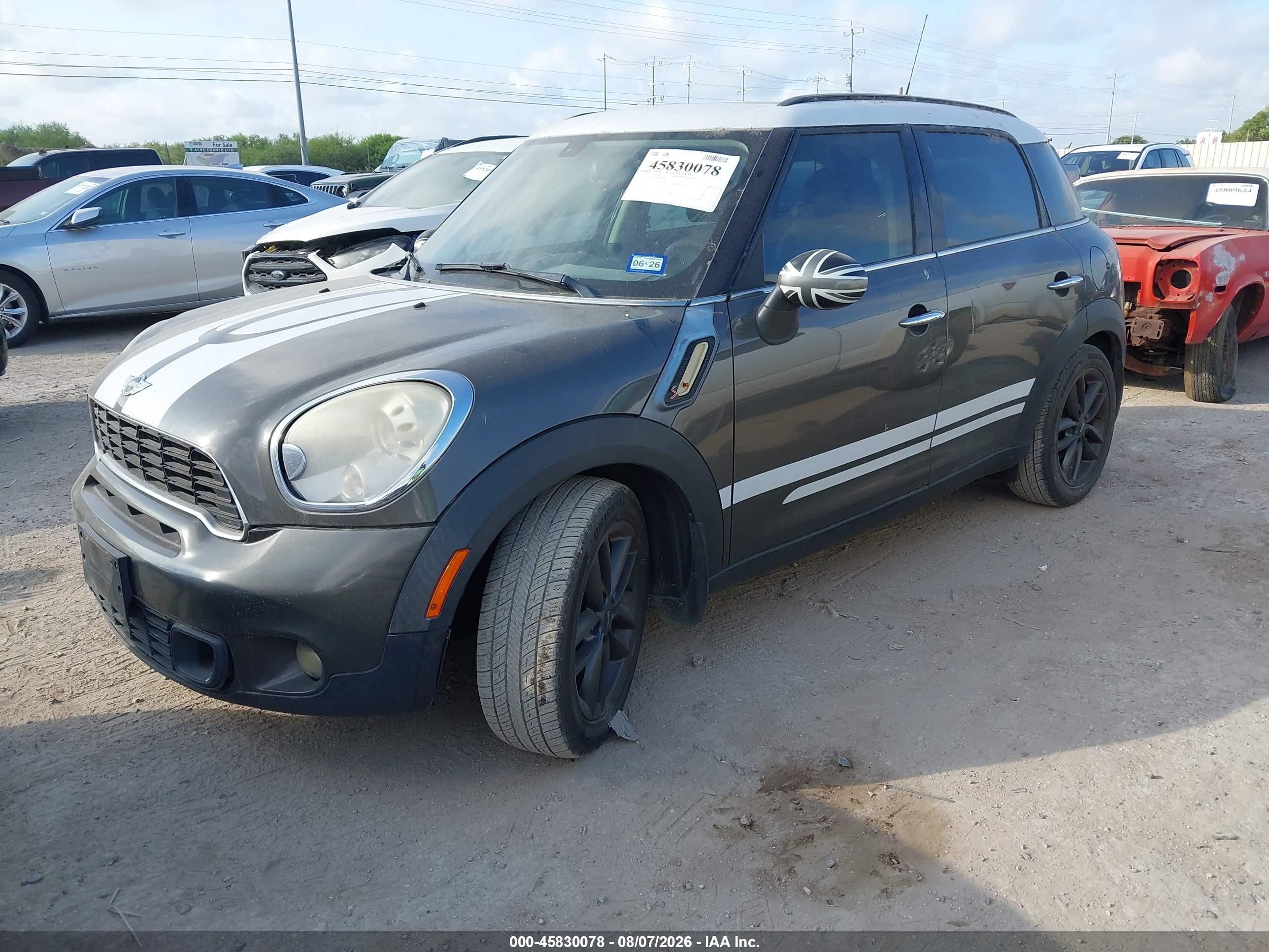 2011 Mini Cooper S Countryman   Gray vin: WMWZC3C58BWH97749