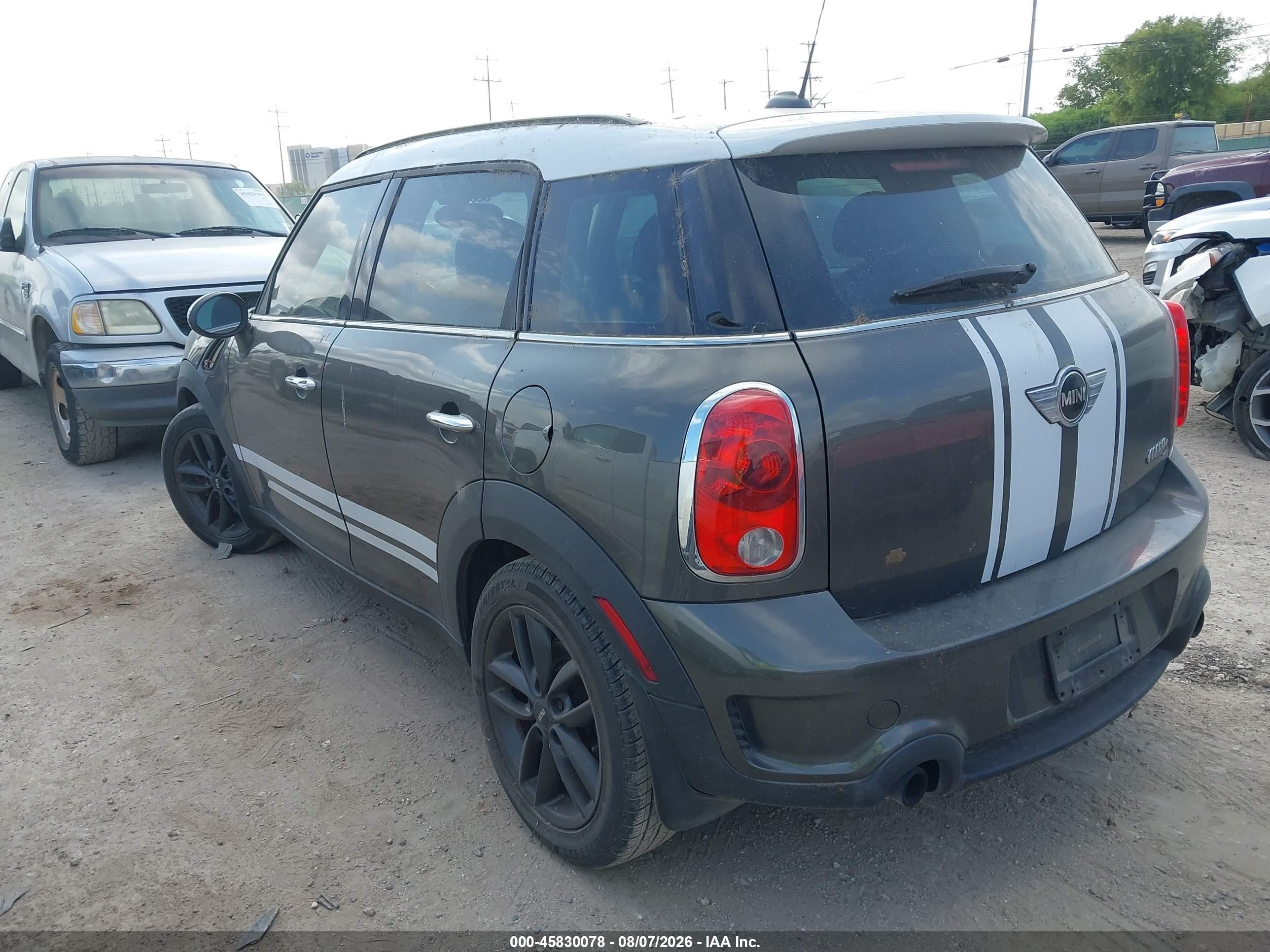 2011 Mini Cooper S Countryman   Gray vin: WMWZC3C58BWH97749