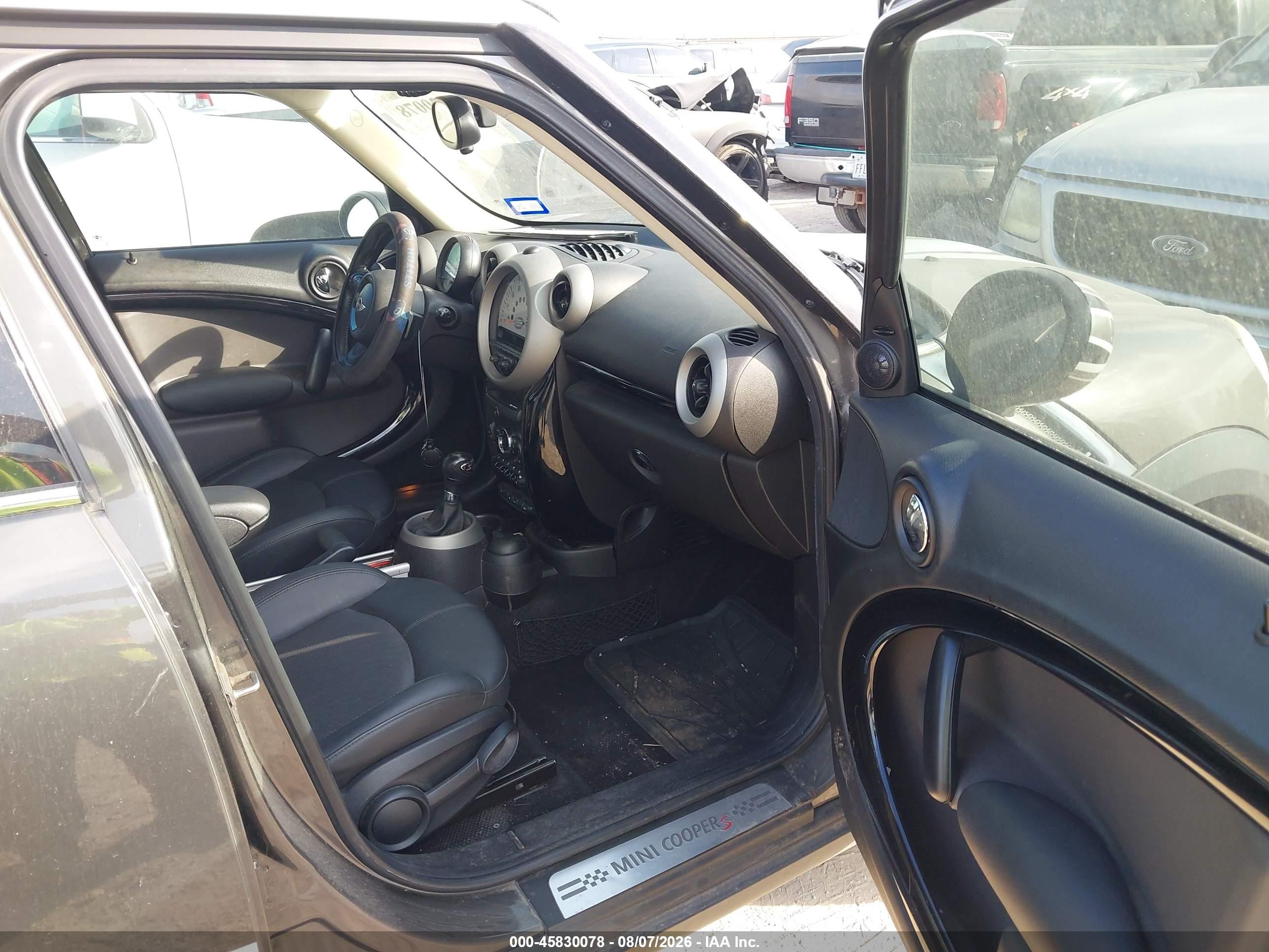 2011 Mini Cooper S Countryman   Gray vin: WMWZC3C58BWH97749