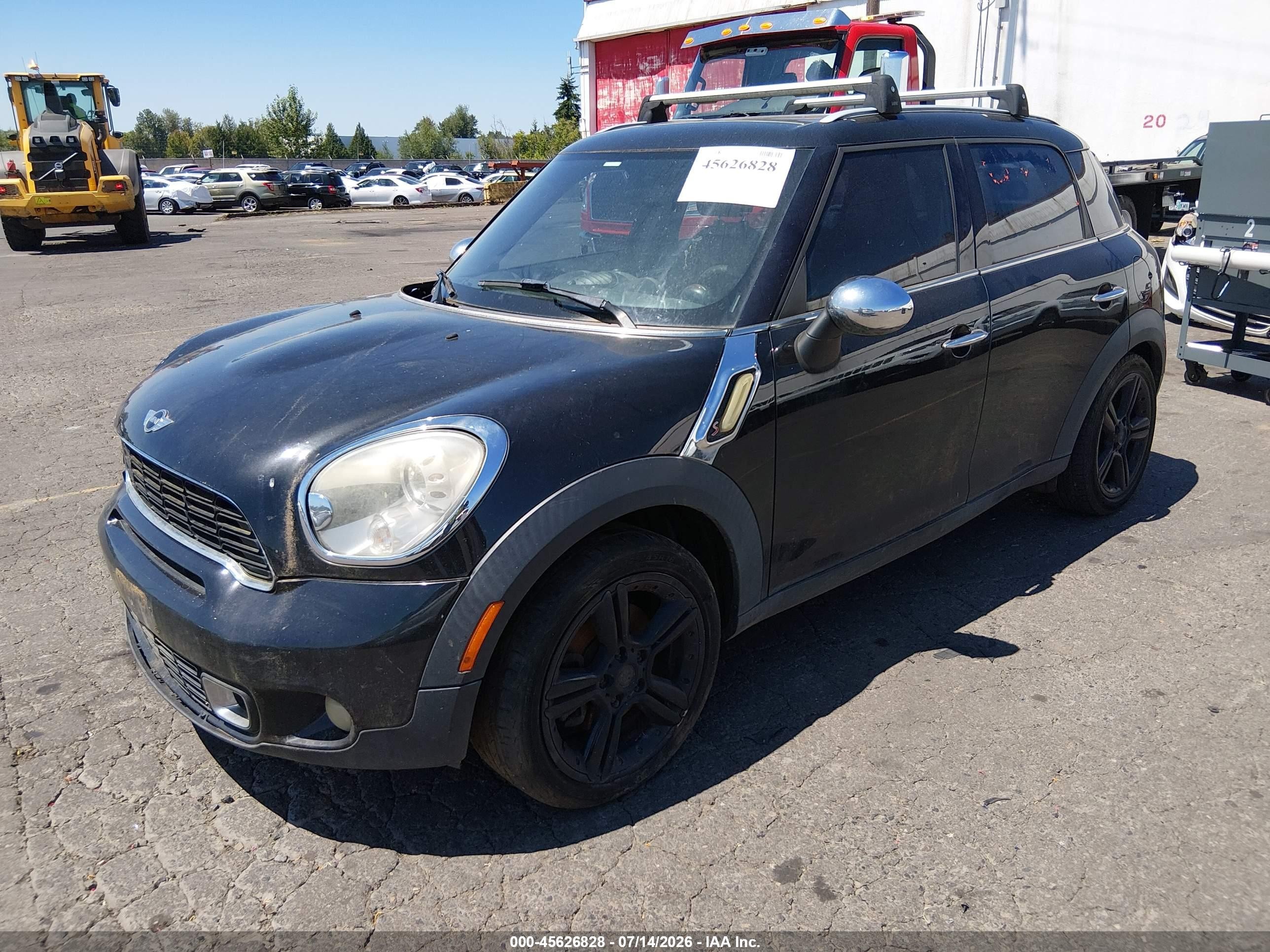 2011 Mini Cooper S Countryman   Black vin: WMWZC3C58BWM25941