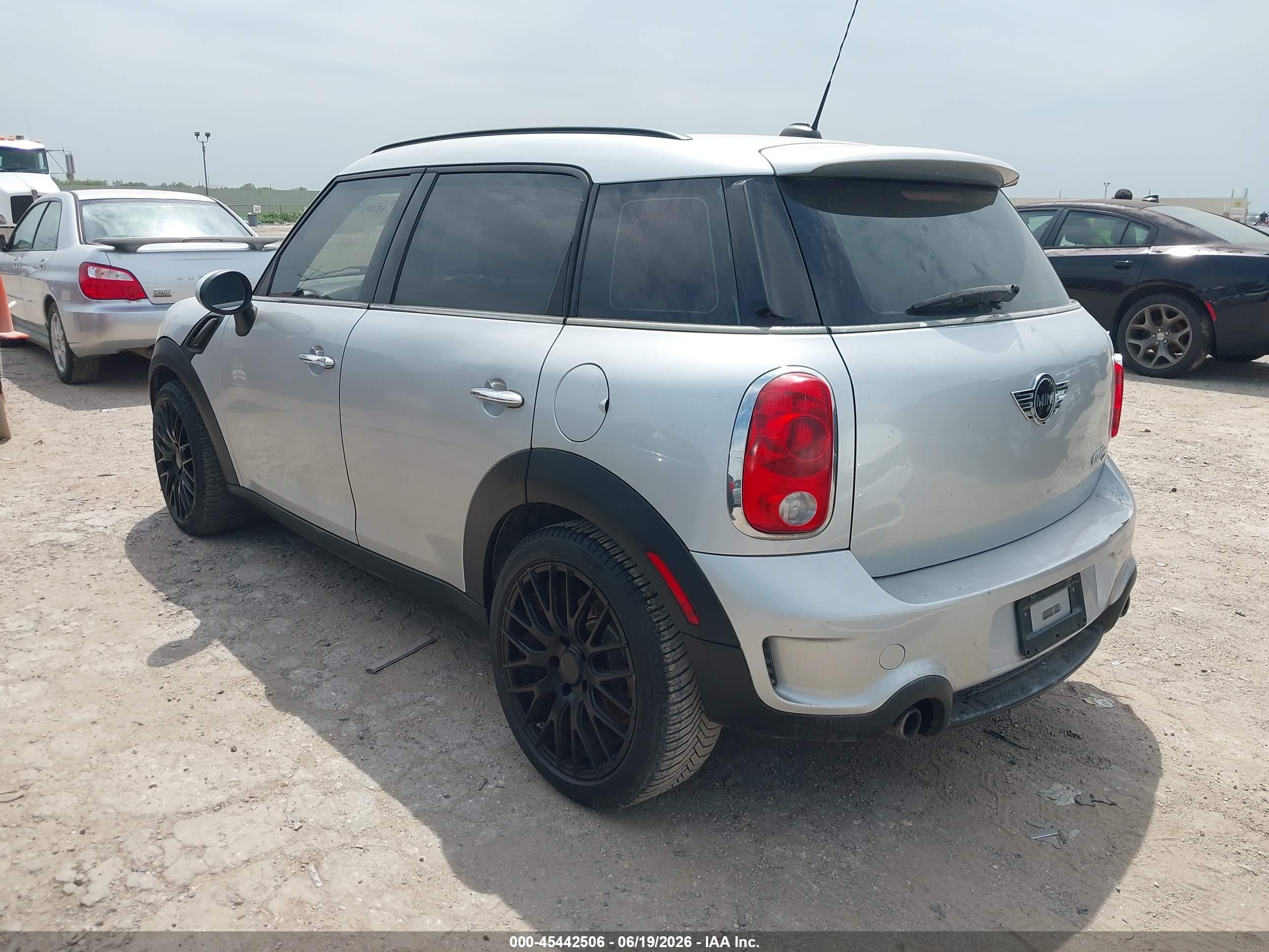 2012 Mini Cooper Countryman S Серебряный vin: WMWZC3C58CWL83823