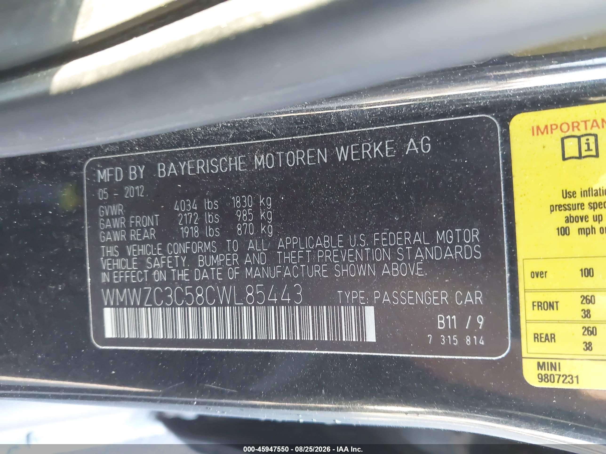 2012 Mini Cooper S Countryman   Black vin: WMWZC3C58CWL85443