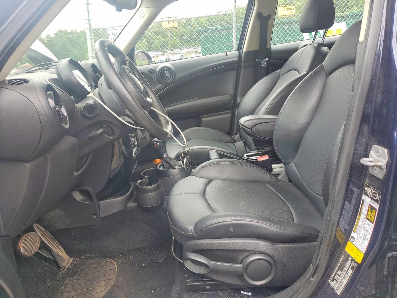 2013 Mini Cooper S Countryman Black vin: WMWZC3C58DWP24722