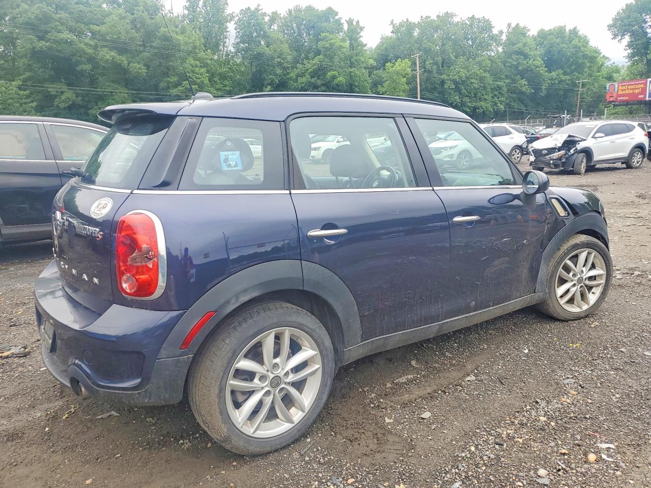 2013 Mini Cooper S Countryman Black vin: WMWZC3C58DWP24722