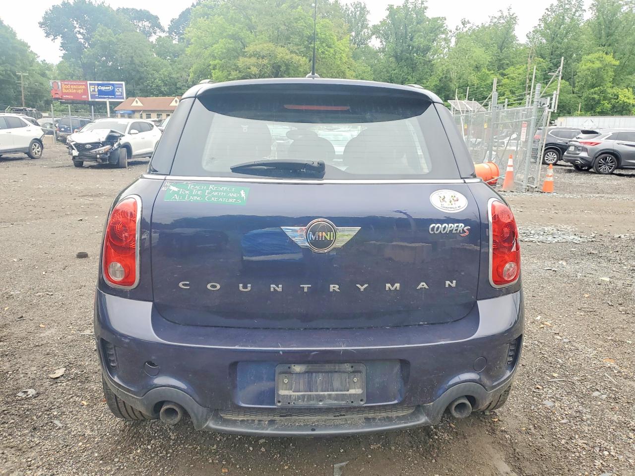 2013 Mini Cooper S Countryman Black vin: WMWZC3C58DWP24722