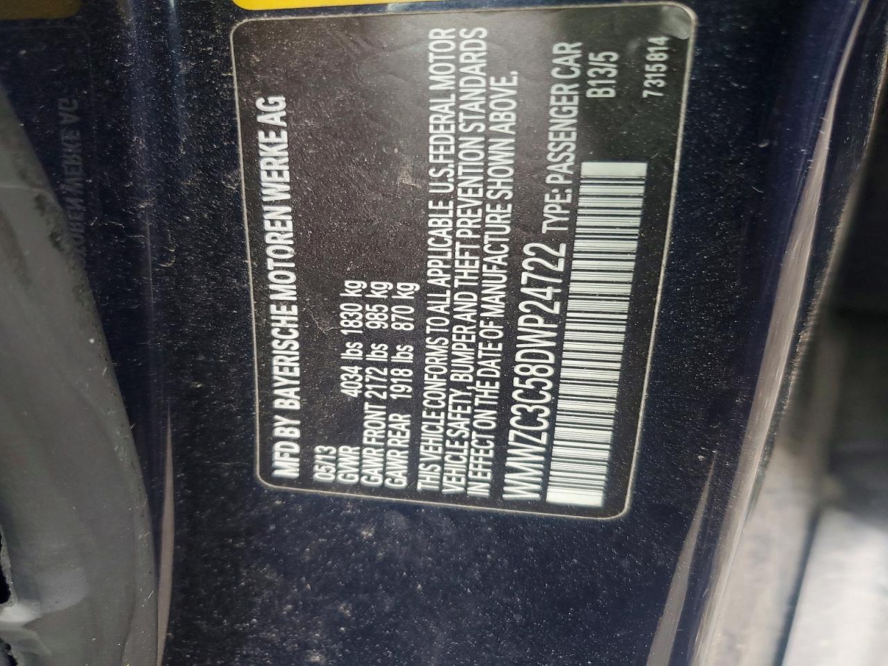 2013 Mini Cooper S Countryman Black vin: WMWZC3C58DWP24722