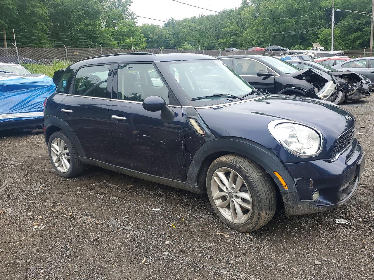2013 Mini Cooper S Countryman Black vin: WMWZC3C58DWP24722