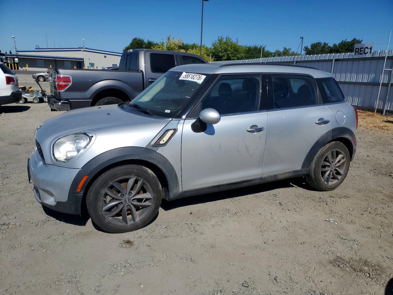 2014 Mini Cooper S Countryman Silver vin: WMWZC3C58EWP25614
