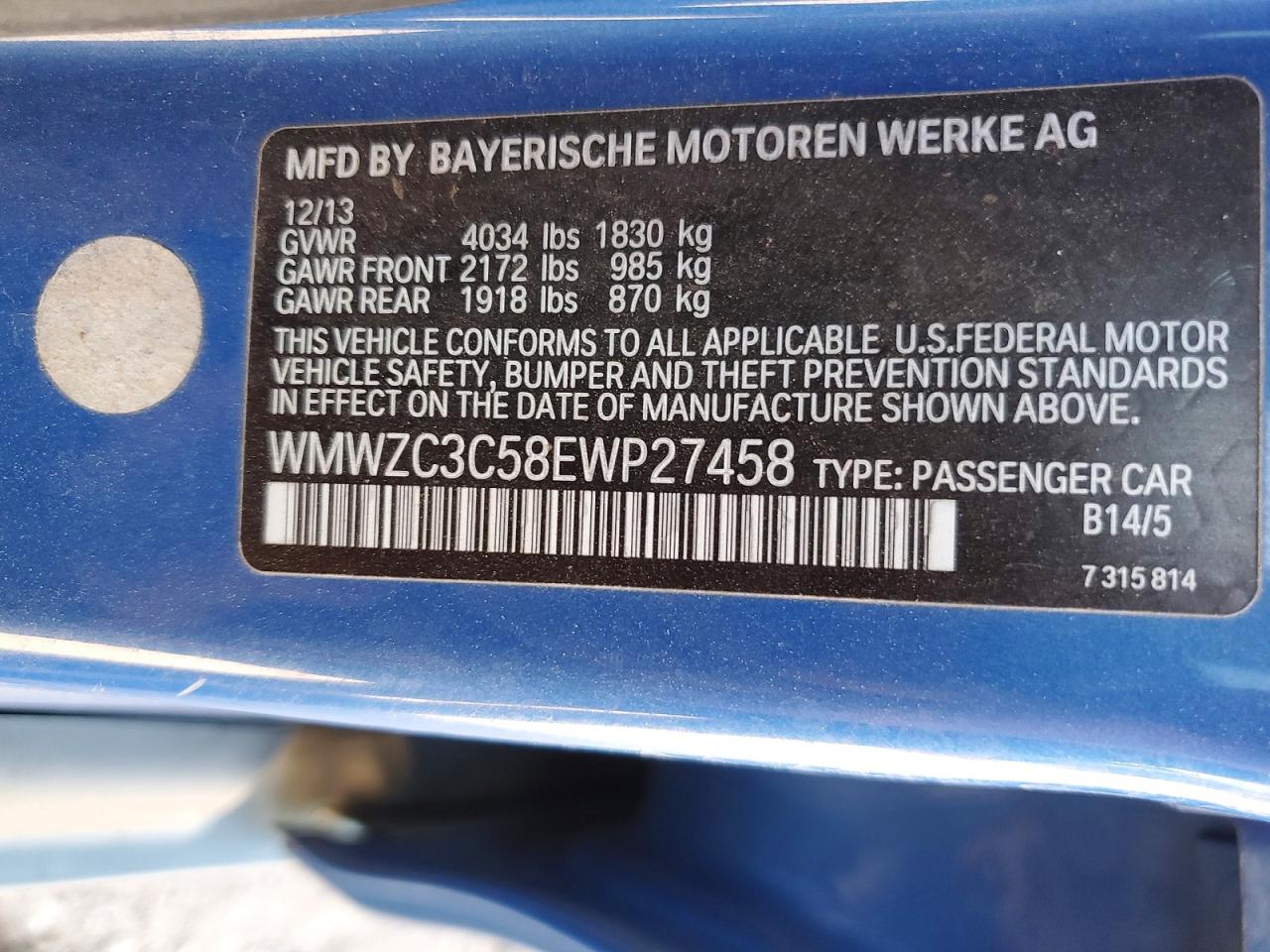 2014 Mini Cooper S Countryman Two Tone vin: WMWZC3C58EWP27458