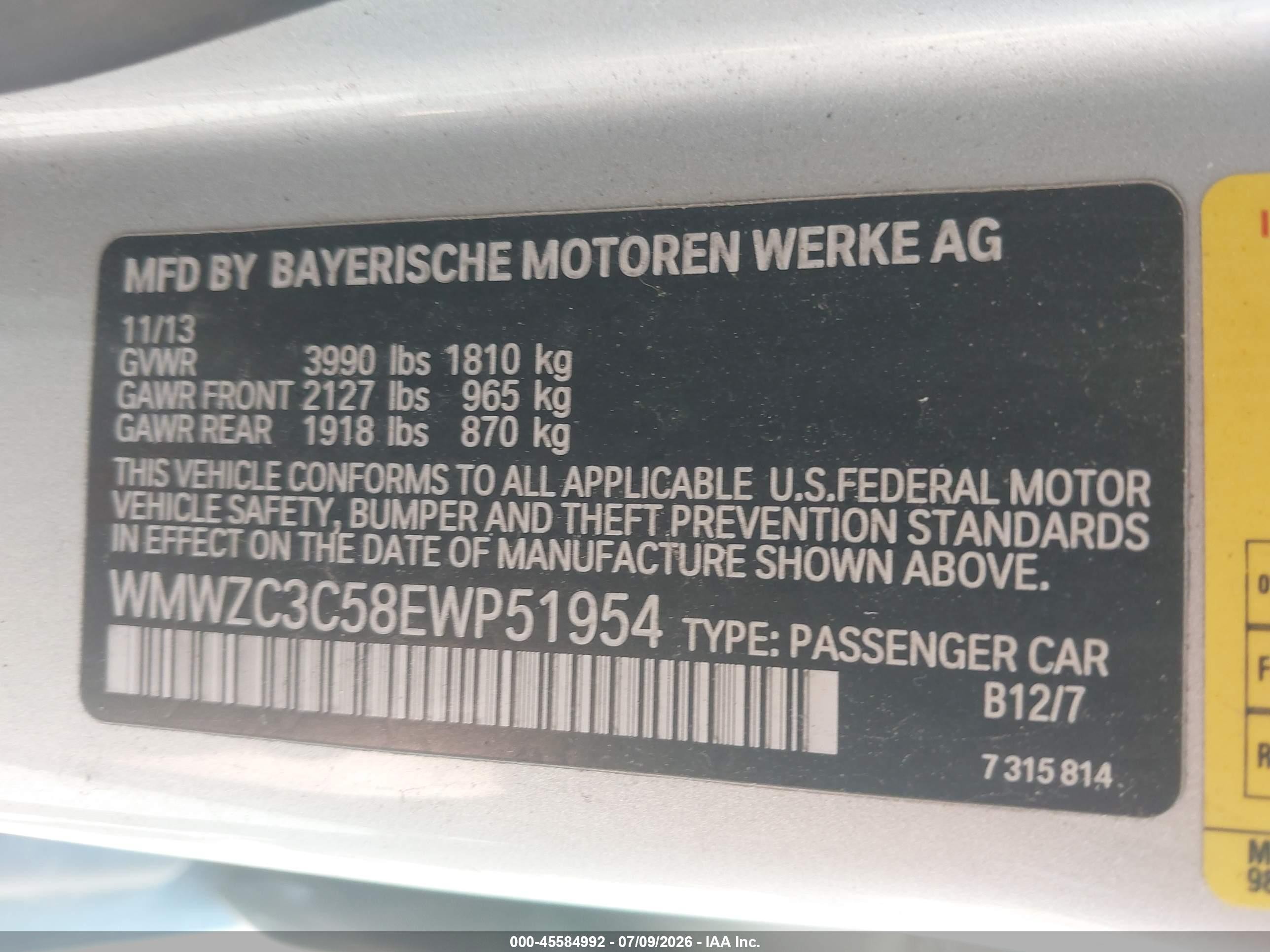 2014 Mini Countryman Cooper S Silver vin: WMWZC3C58EWP51954
