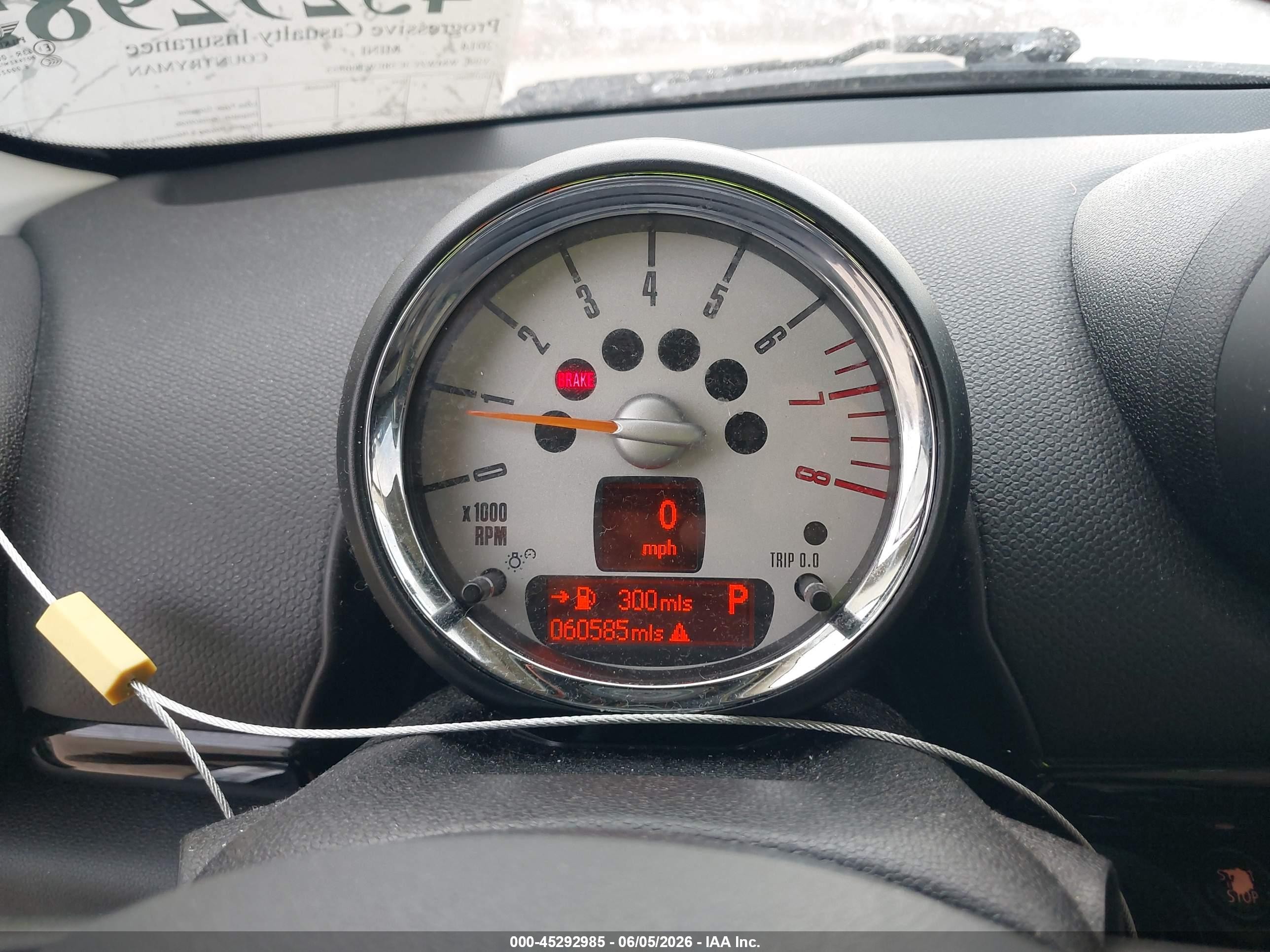 2014 Mini Countryman Cooper S Белый vin: WMWZC3C58EWT00555